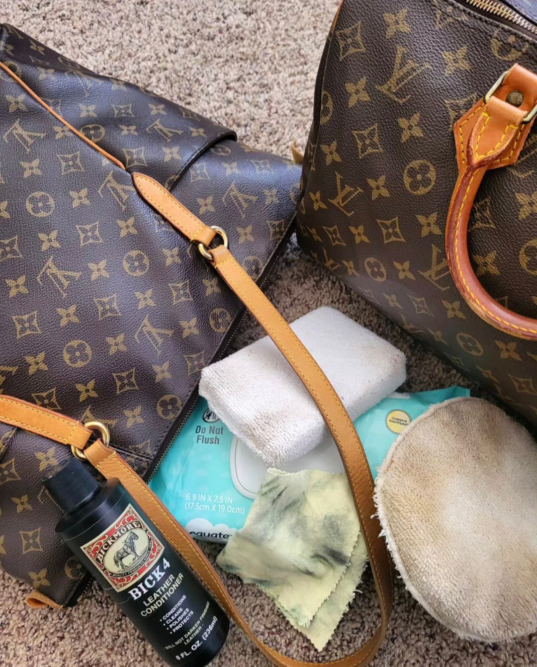 3 Simple Steps To Remove Dirt and Water Stains on Louis Vuitton's