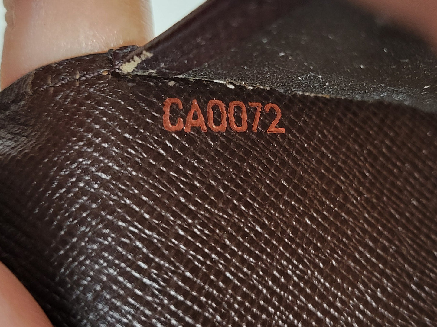 Louis Vuitton Damier Ebene Pocket Agenda Cover CA0072