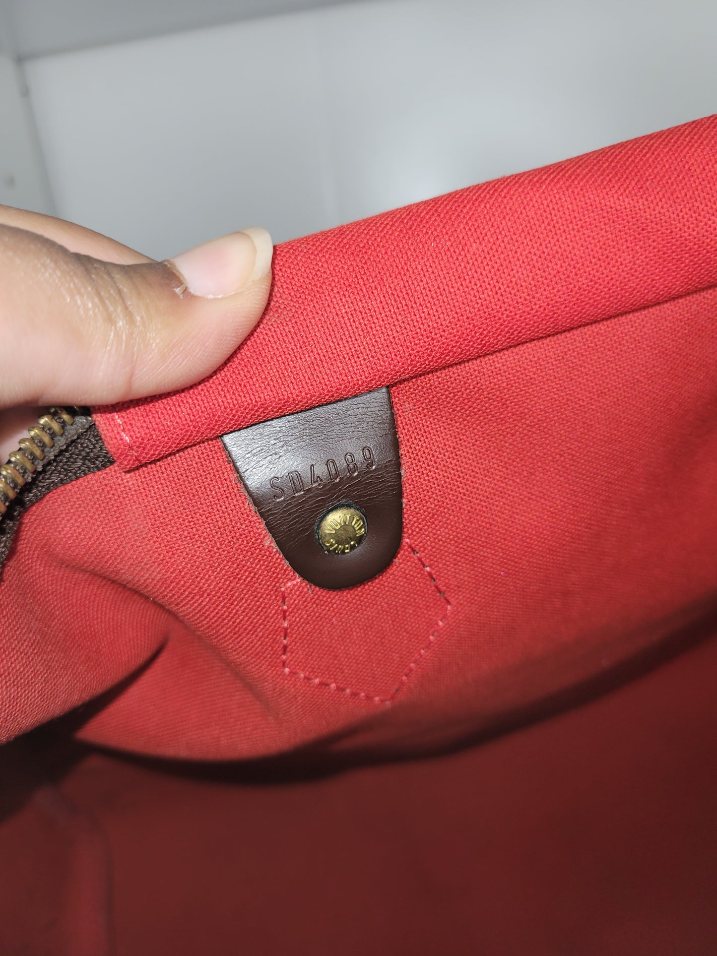 Louis Vuitton Damier Ebene Speedy 35 SD4089