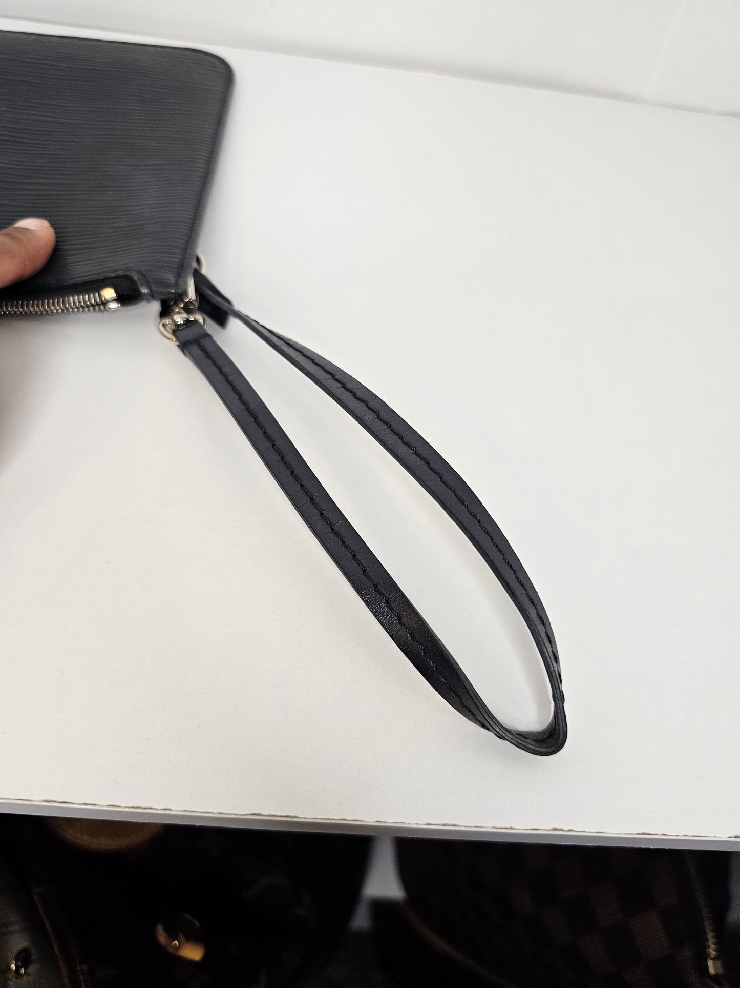 Louis Vuitton Black Epi Neverfull MM & Pochette UB0148