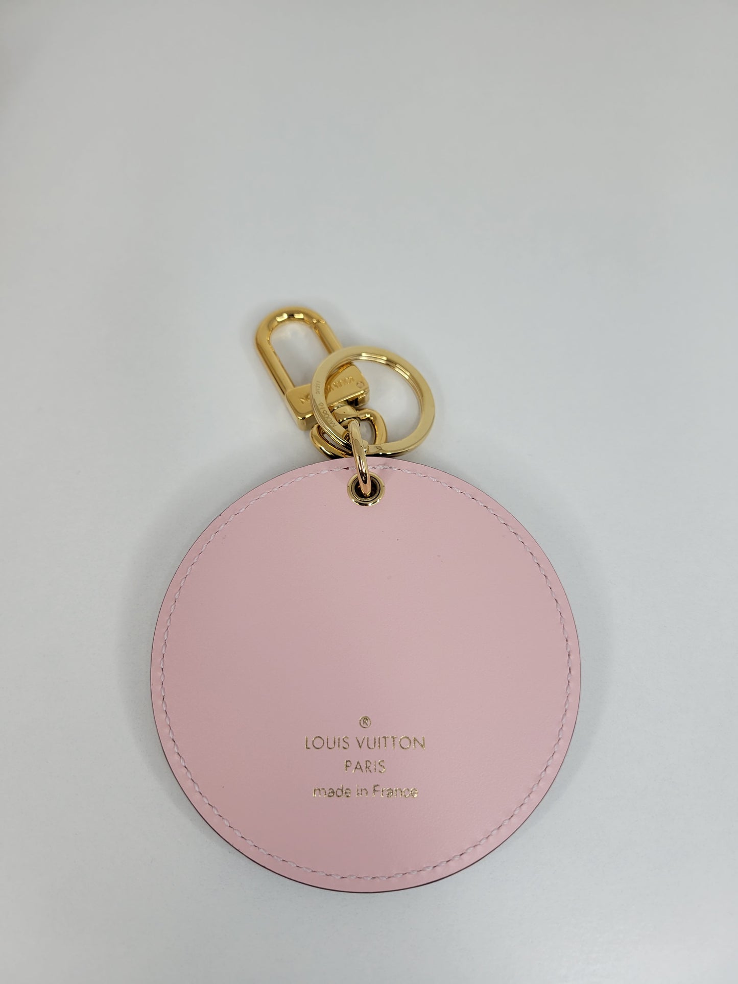 Louis Vuitton Limited Edition Valentines Day logo pink bag charm key holder