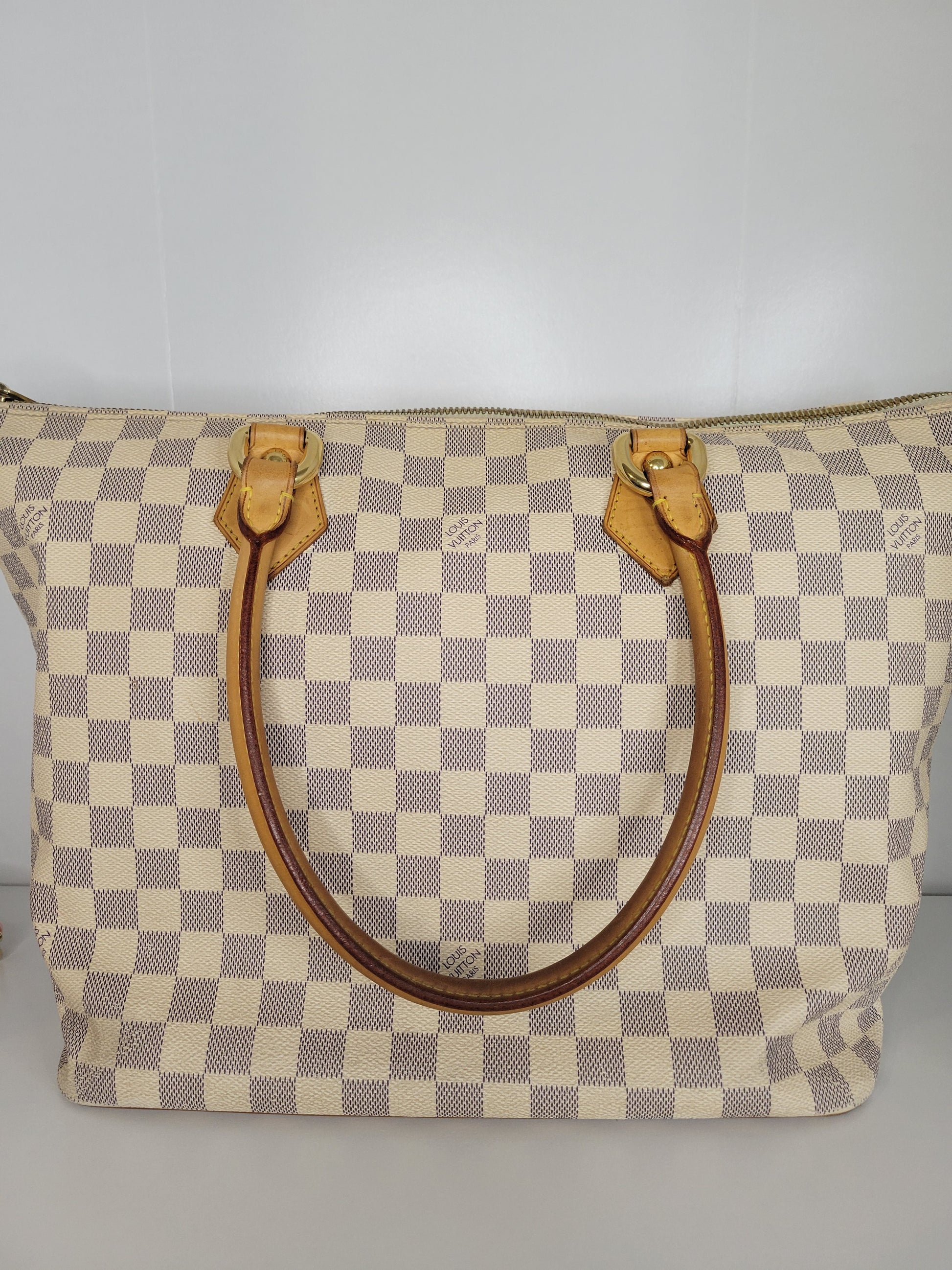 Louis Vuitton Damier Azur Saleya mm Zip Tote Bag 111lv20