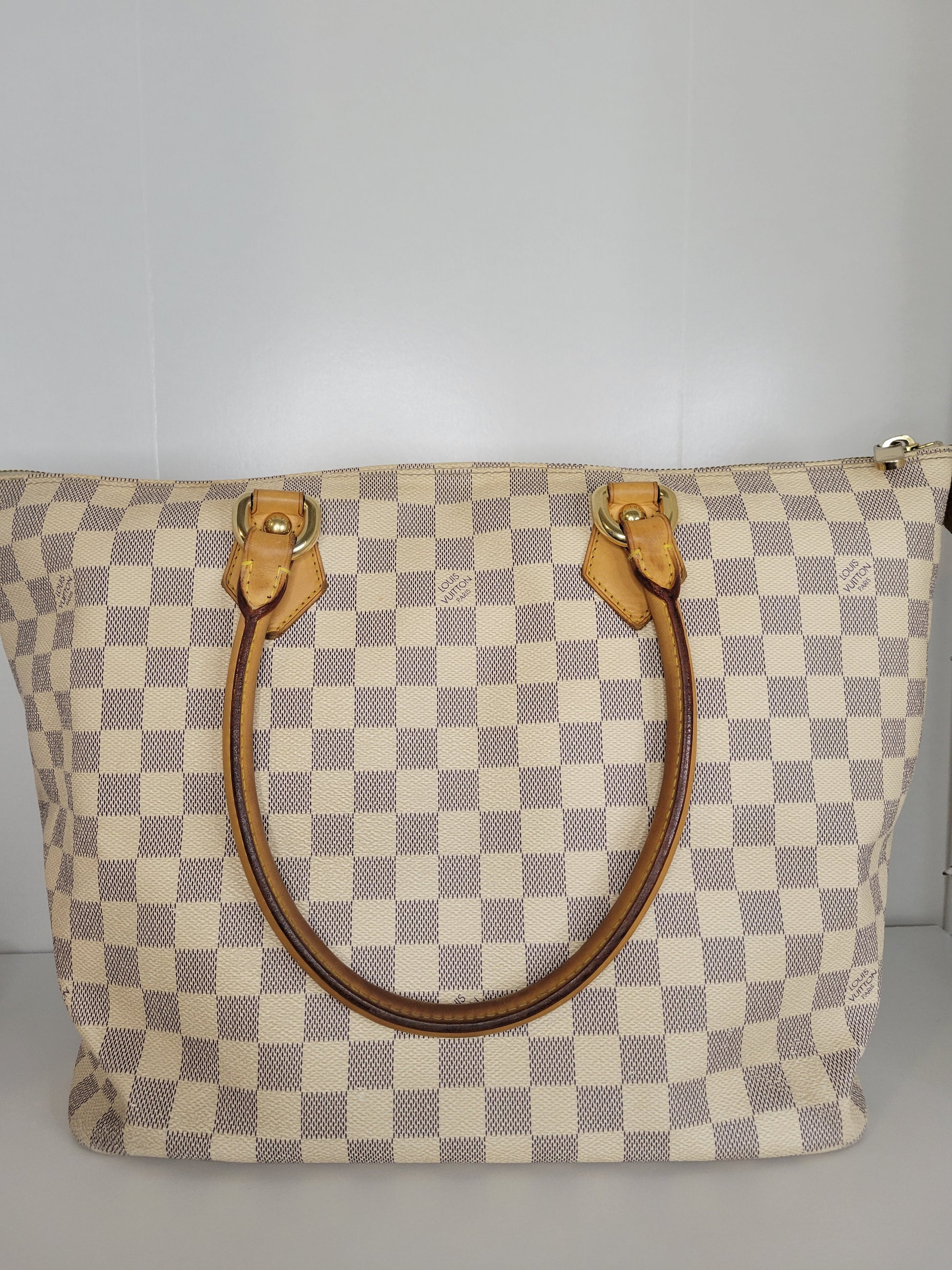 Louis Vuitton Damier Azur Saleya GM - White Totes, Handbags