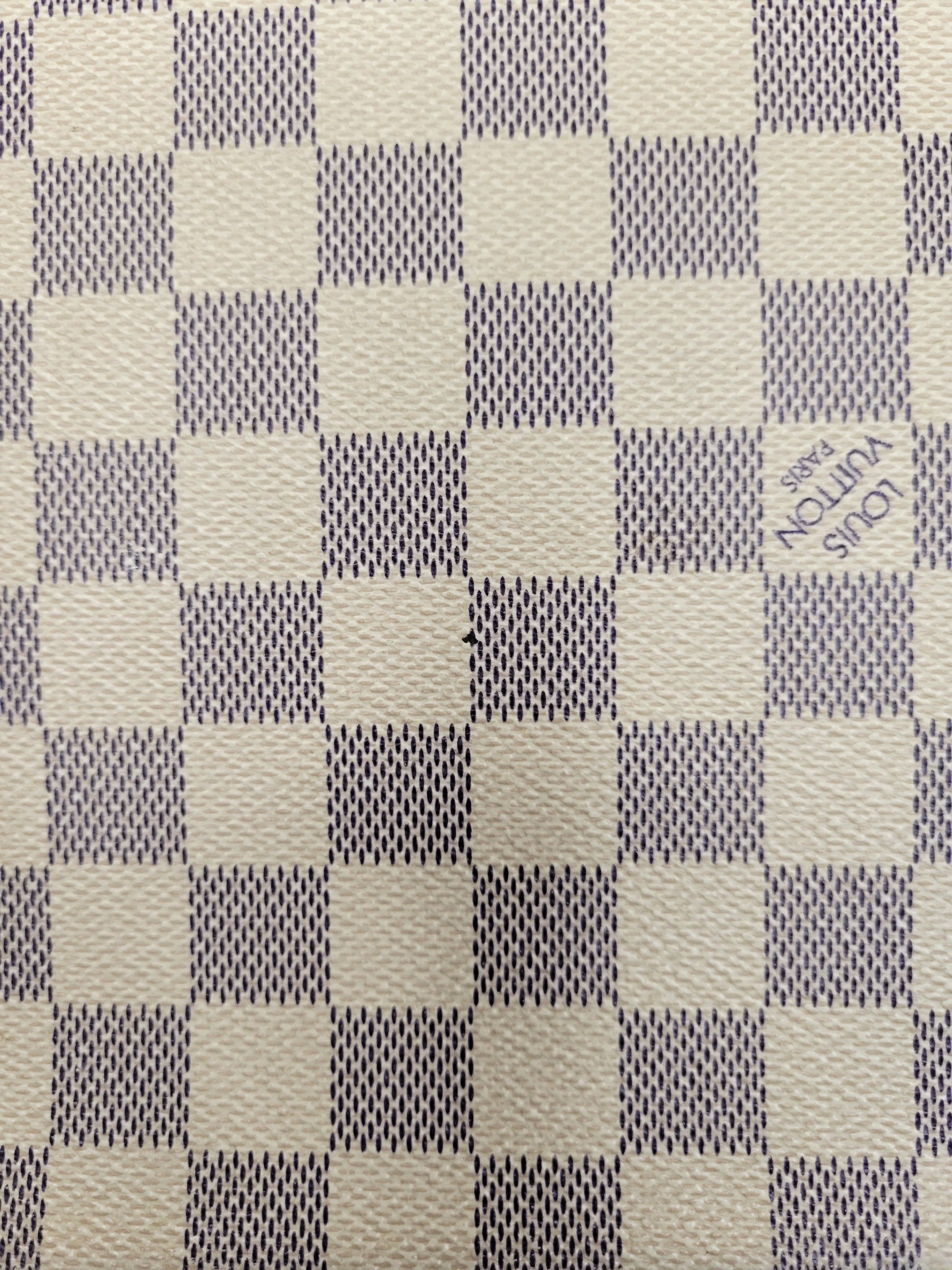 Louis Vuitton Damier Azur Pattern Print