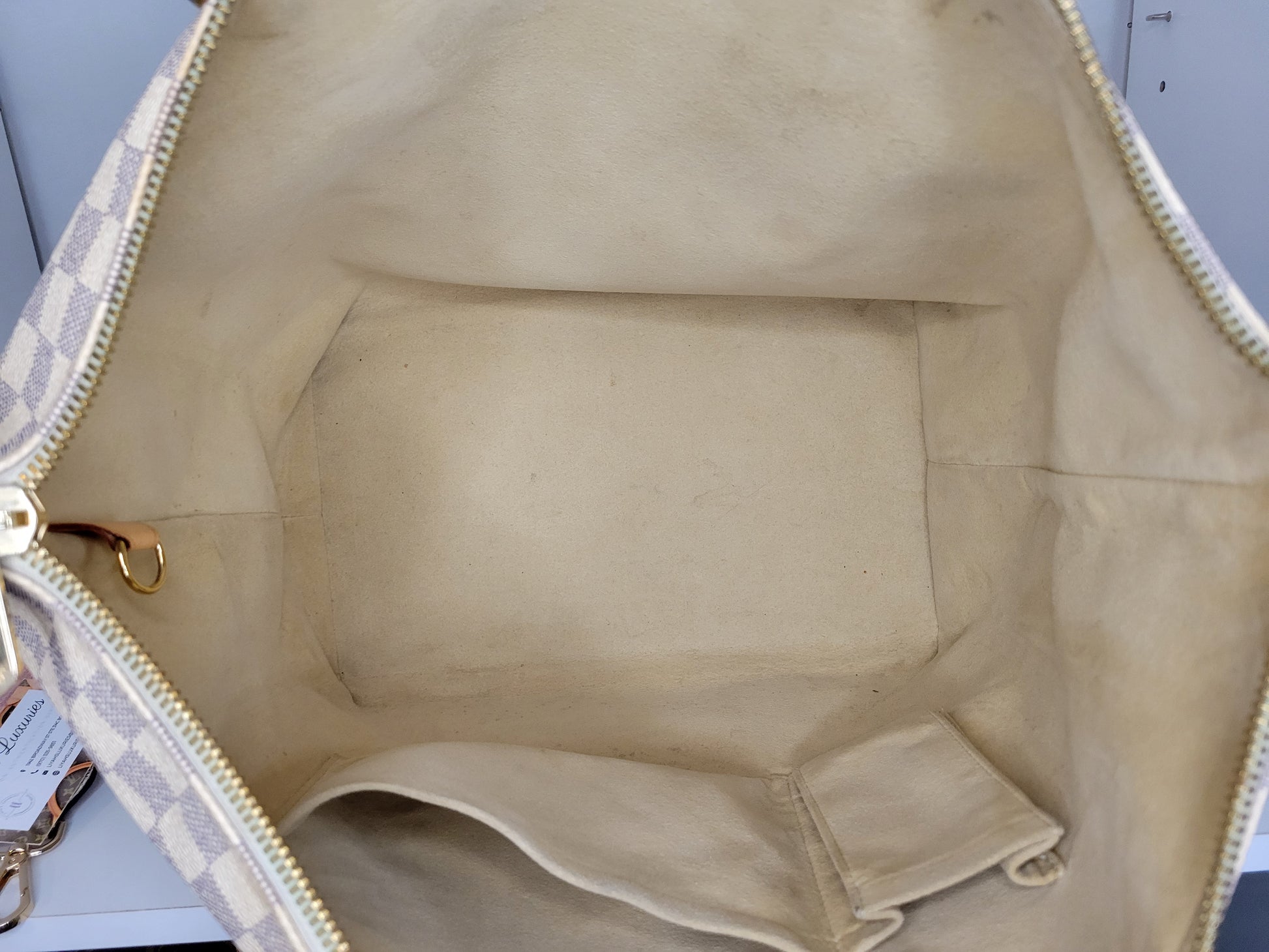 Louis Vuitton Damier Azur Saleya MM Zip Tote Bag 87lz56s – Bagriculture