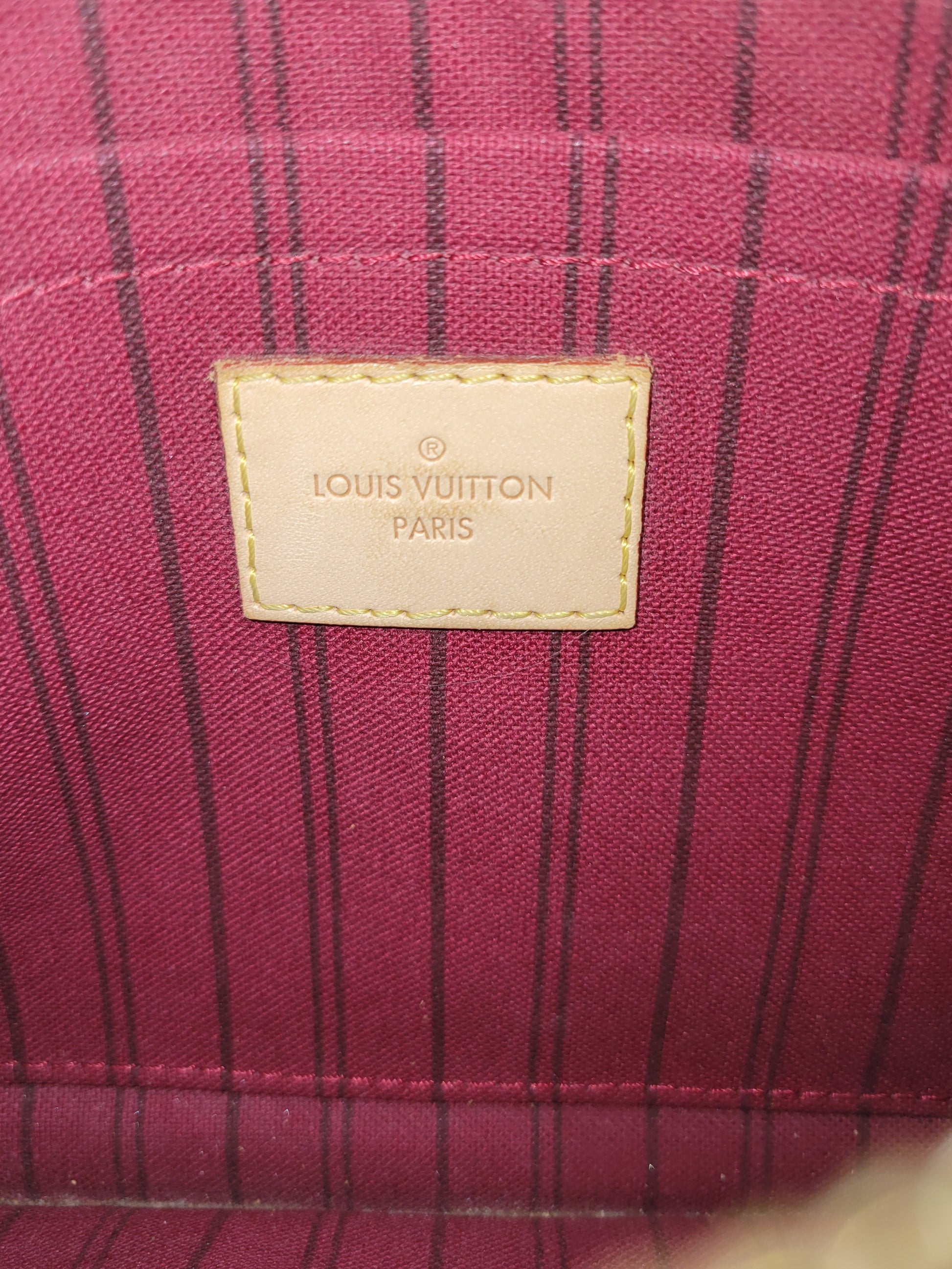 Louis Vuitton Monogram Neverfull Pochette Mm/Gm
