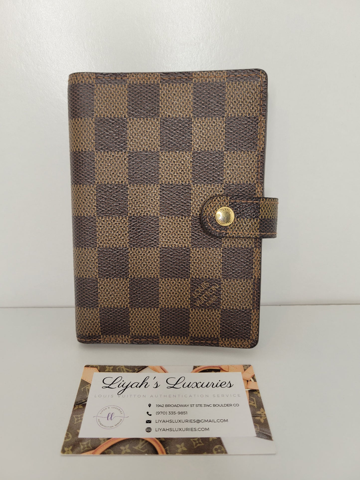 Louis Vuitton Damier Ebene Small Ring Agenda Cover / Agenda PM CA5007