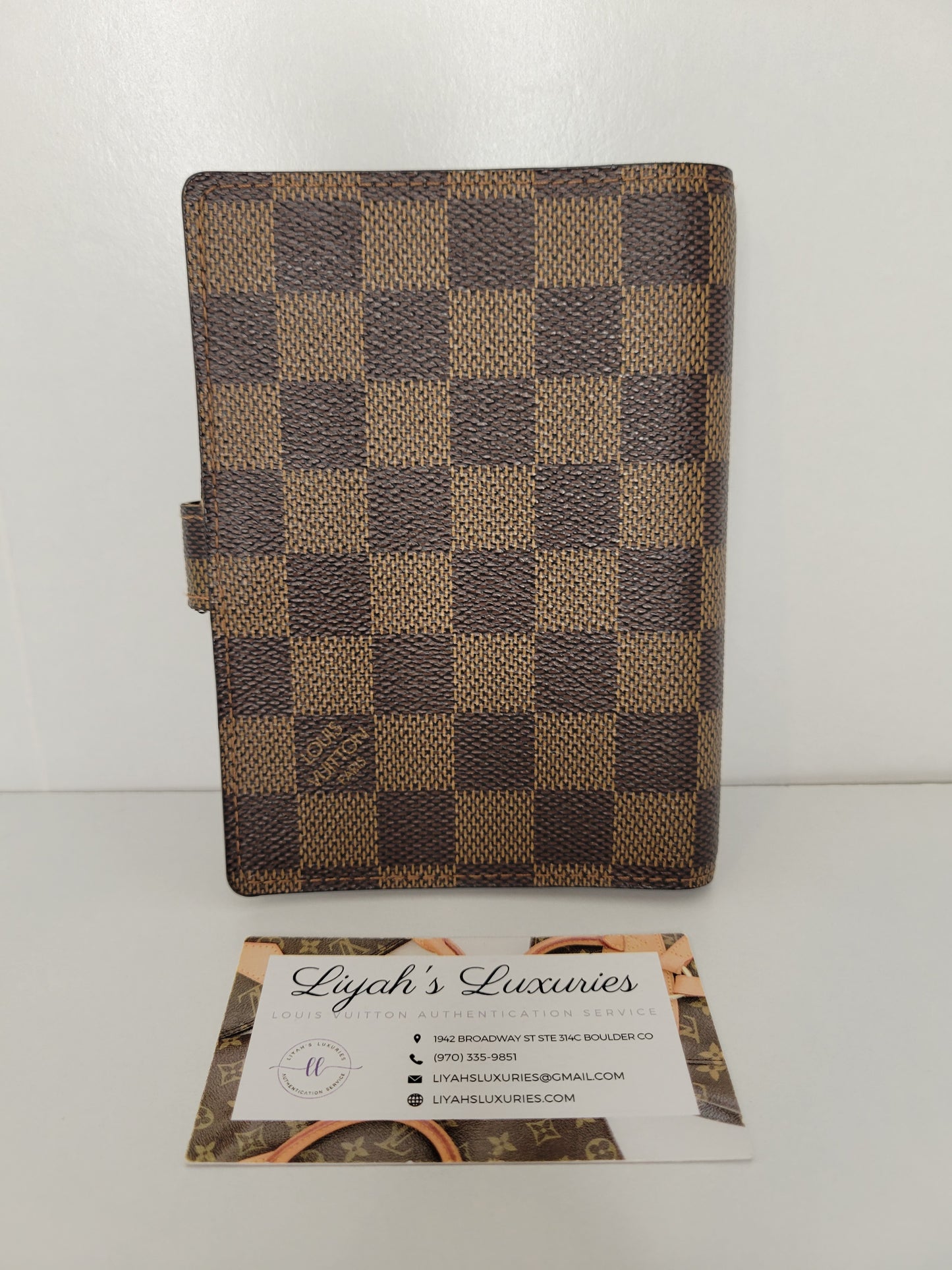 Louis Vuitton Damier Ebene Small Ring Agenda Cover / Agenda PM CA5007