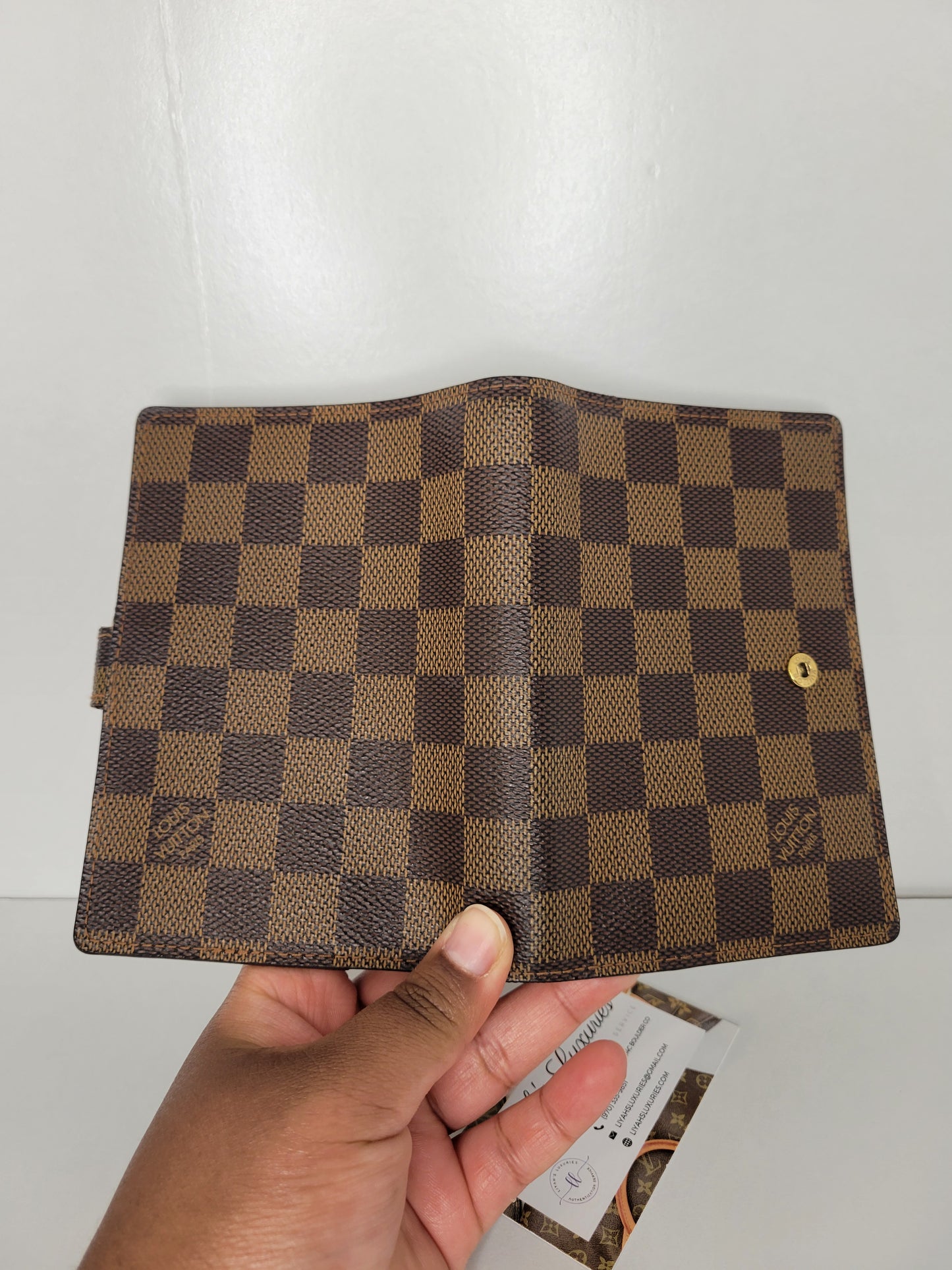 Louis Vuitton Damier Ebene Small Ring Agenda Cover / Agenda PM CA5007