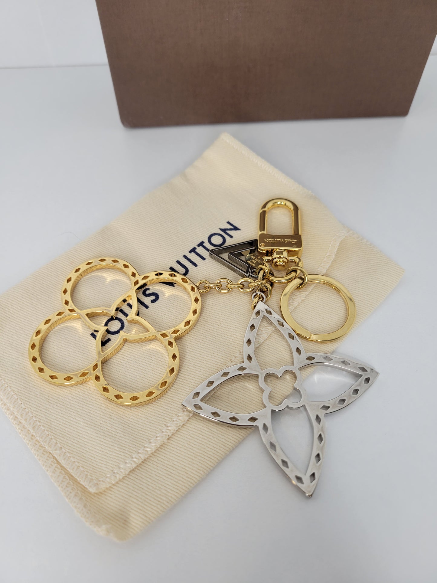 Louis Vuitton Gold and Silver Neo Tapage Bag Charm EA0156