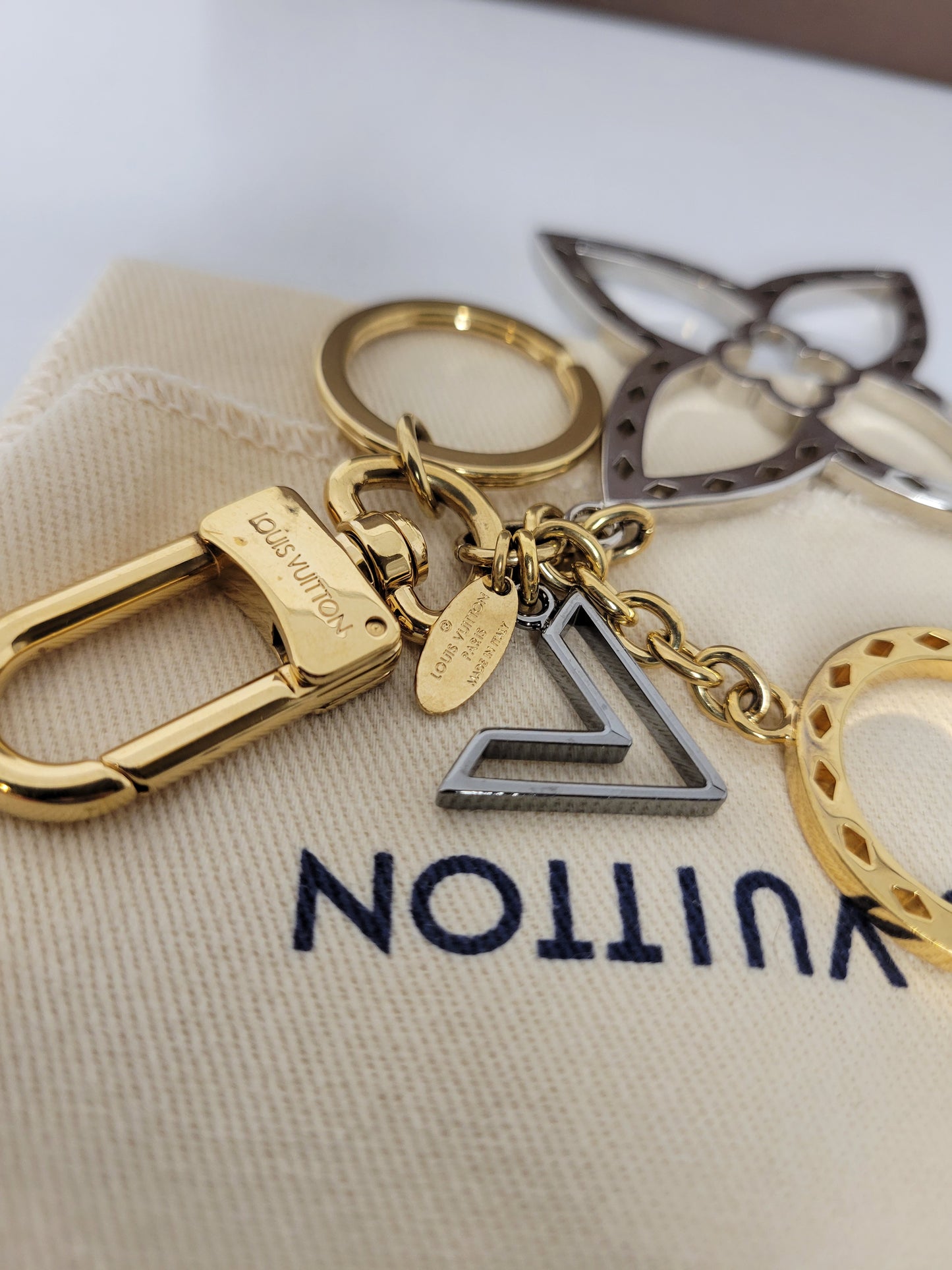 Louis Vuitton Gold and Silver Neo Tapage Bag Charm EA0156