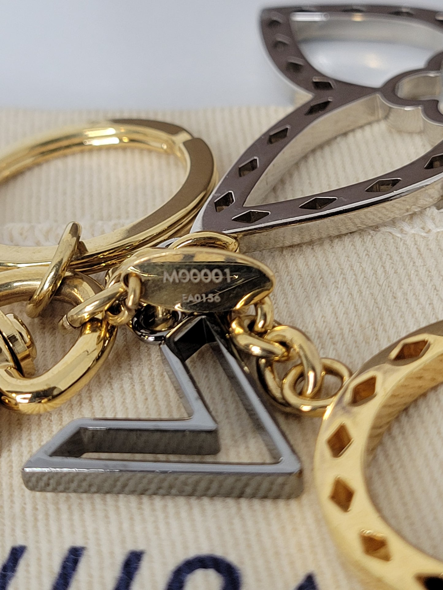 Louis Vuitton Gold and Silver Neo Tapage Bag Charm EA0156