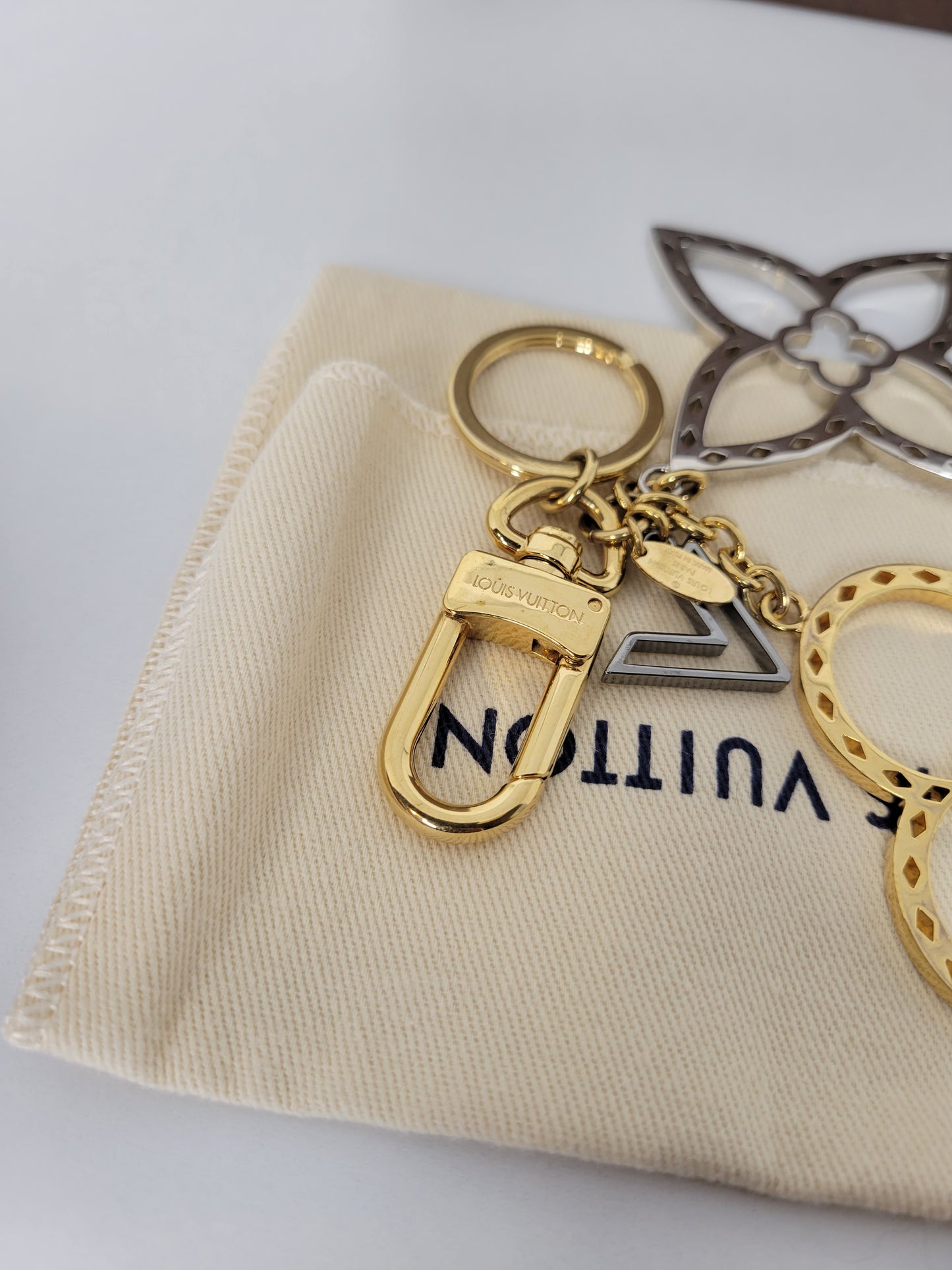 Louis Vuitton Gold and Silver Neo Tapage Bag Charm EA0156