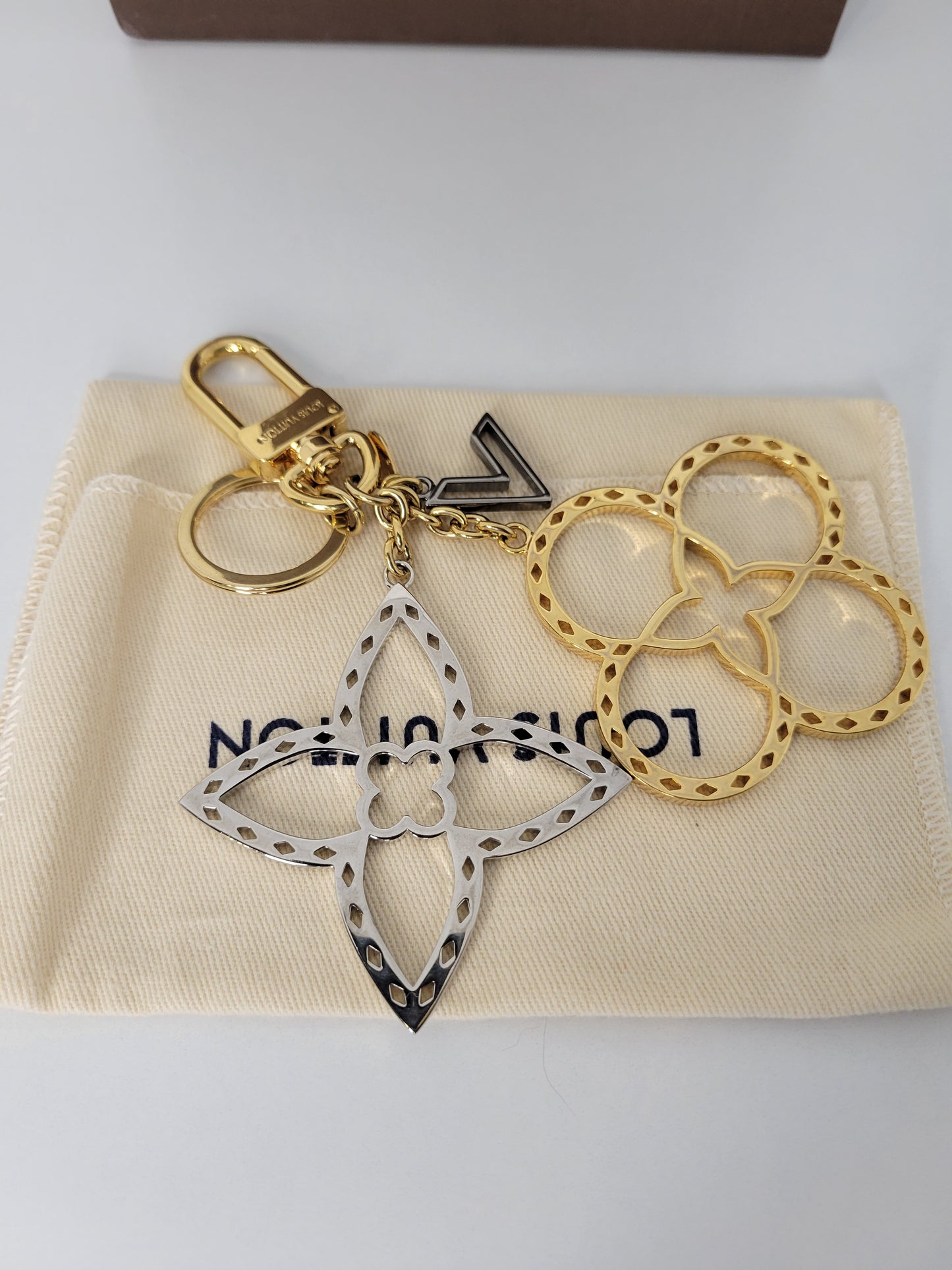 Louis Vuitton Gold and Silver Neo Tapage Bag Charm EA0156