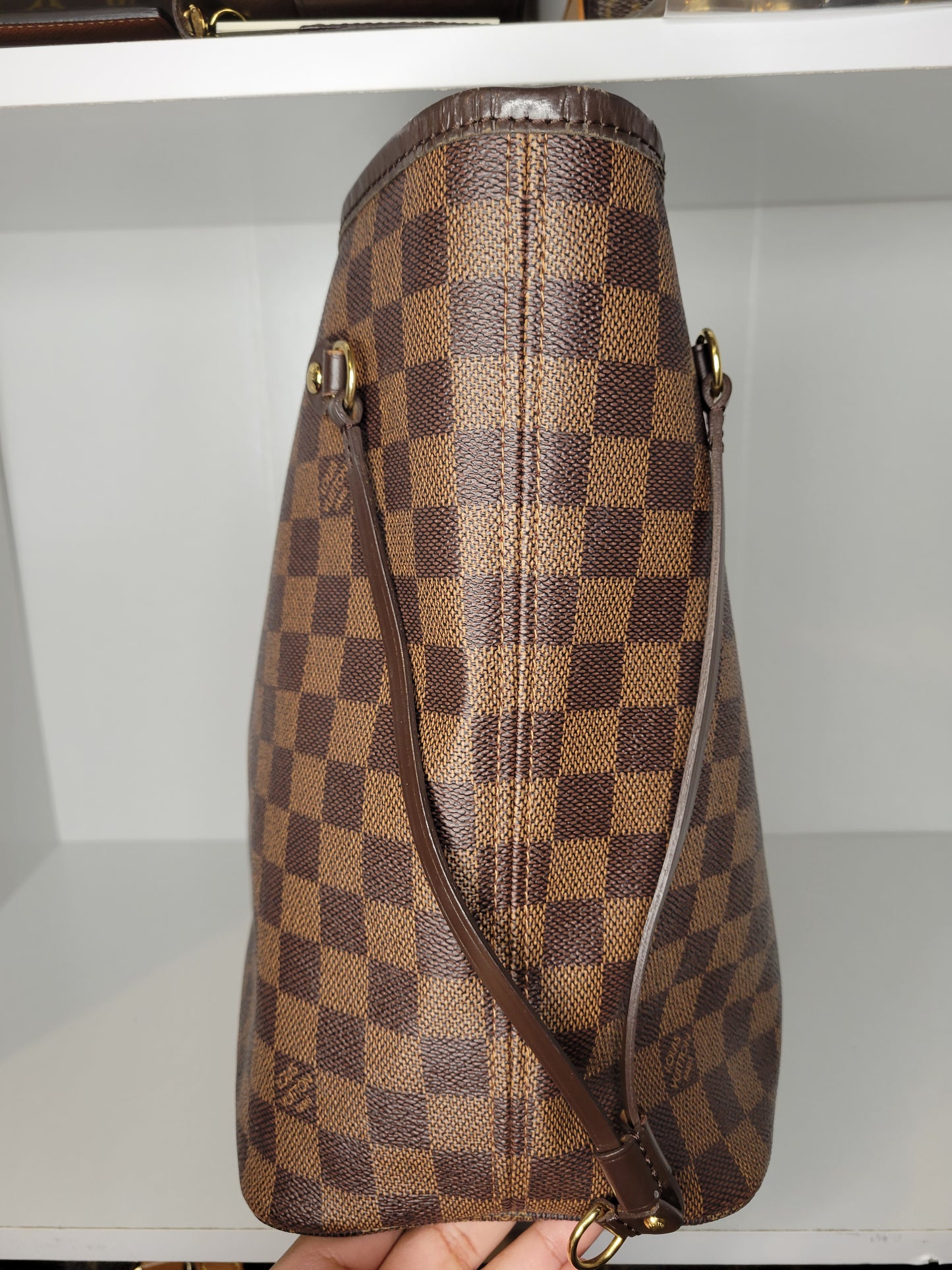 Louis Vuitton Damier Ebene Neverfull Tote MM AR0140