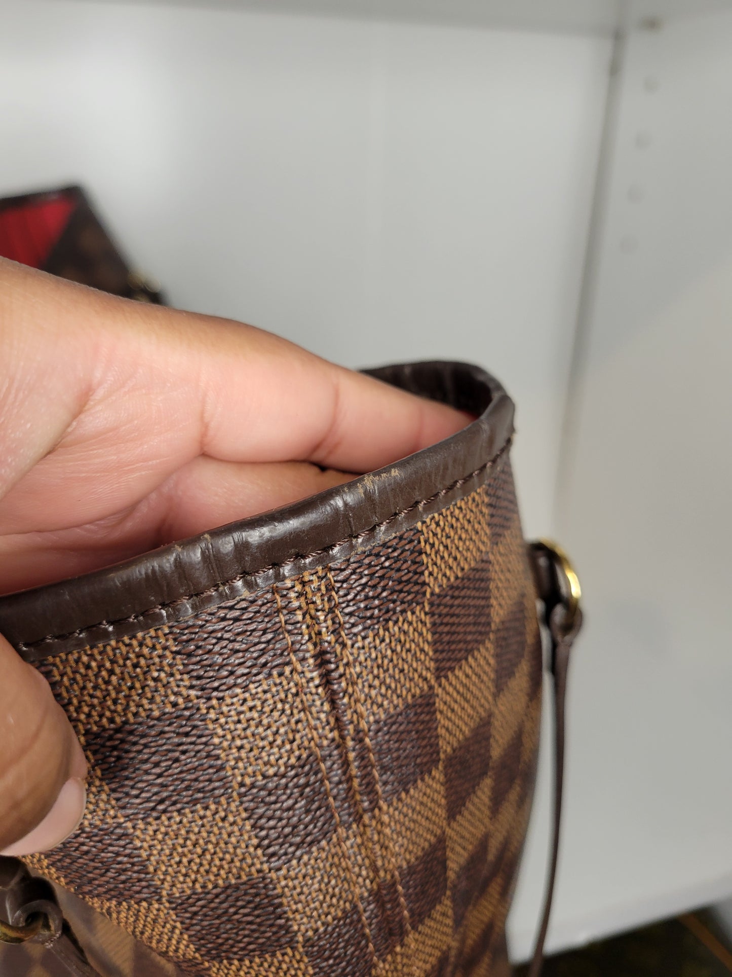 Louis Vuitton Damier Ebene Neverfull Tote MM AR0140