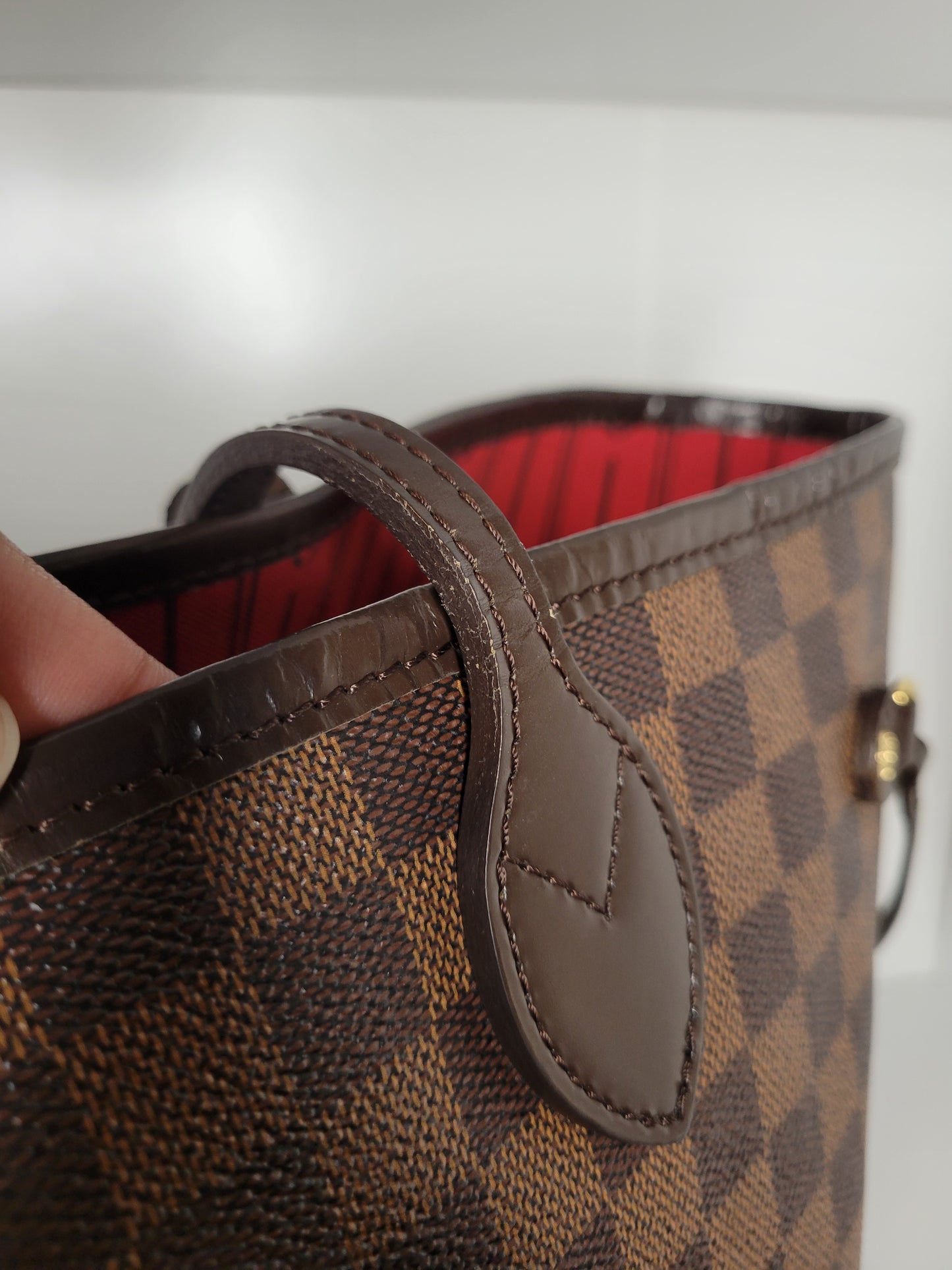 Louis Vuitton Damier Ebene Neverfull Tote MM AR0140