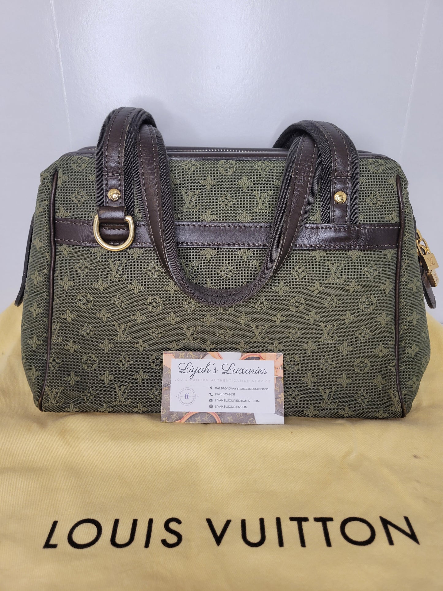 Louis Vuitton Green Mini Lin Josephine PM VI0013