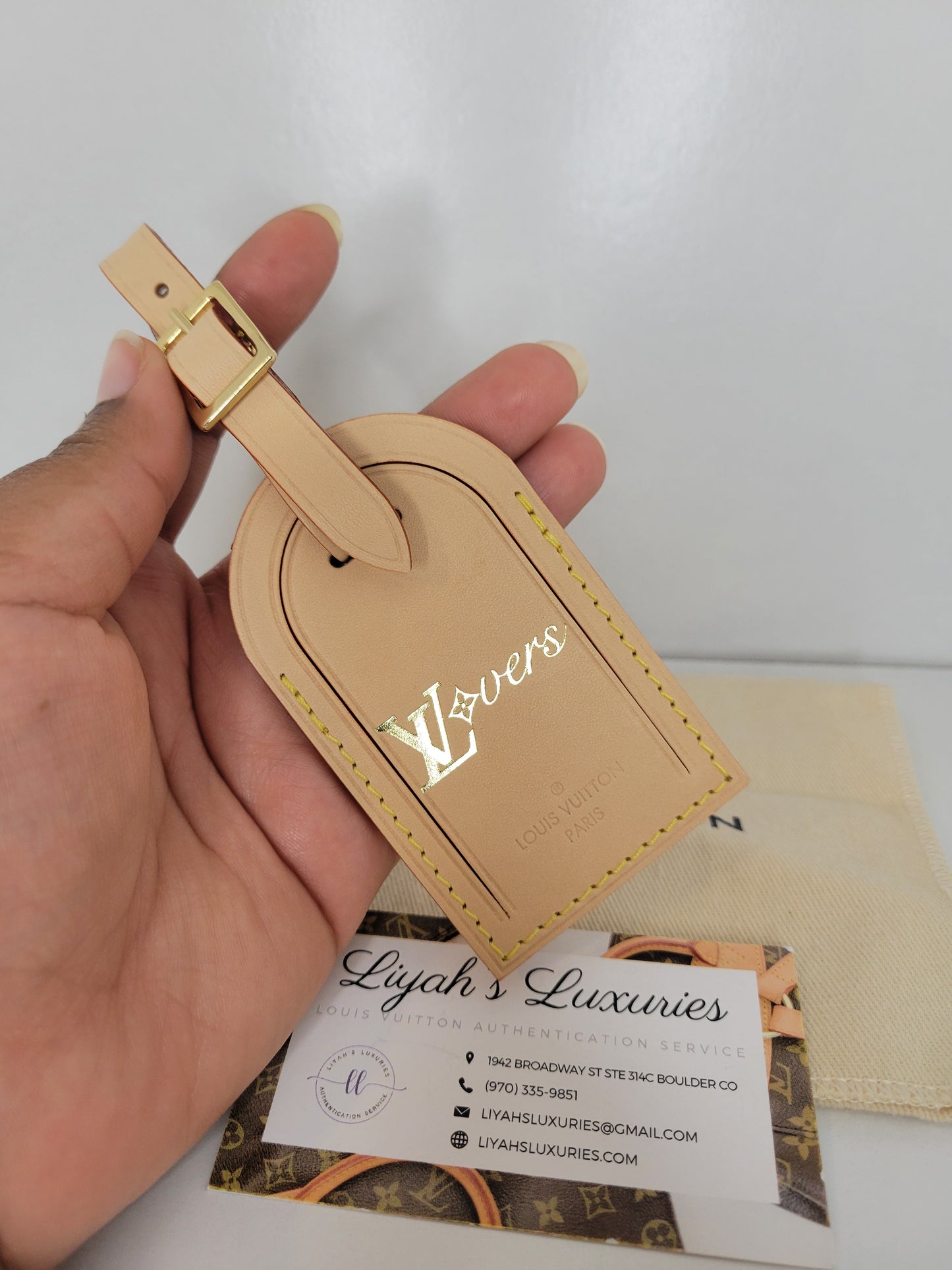 Louis Vuitton LVoers Vachetta Luggage Tag