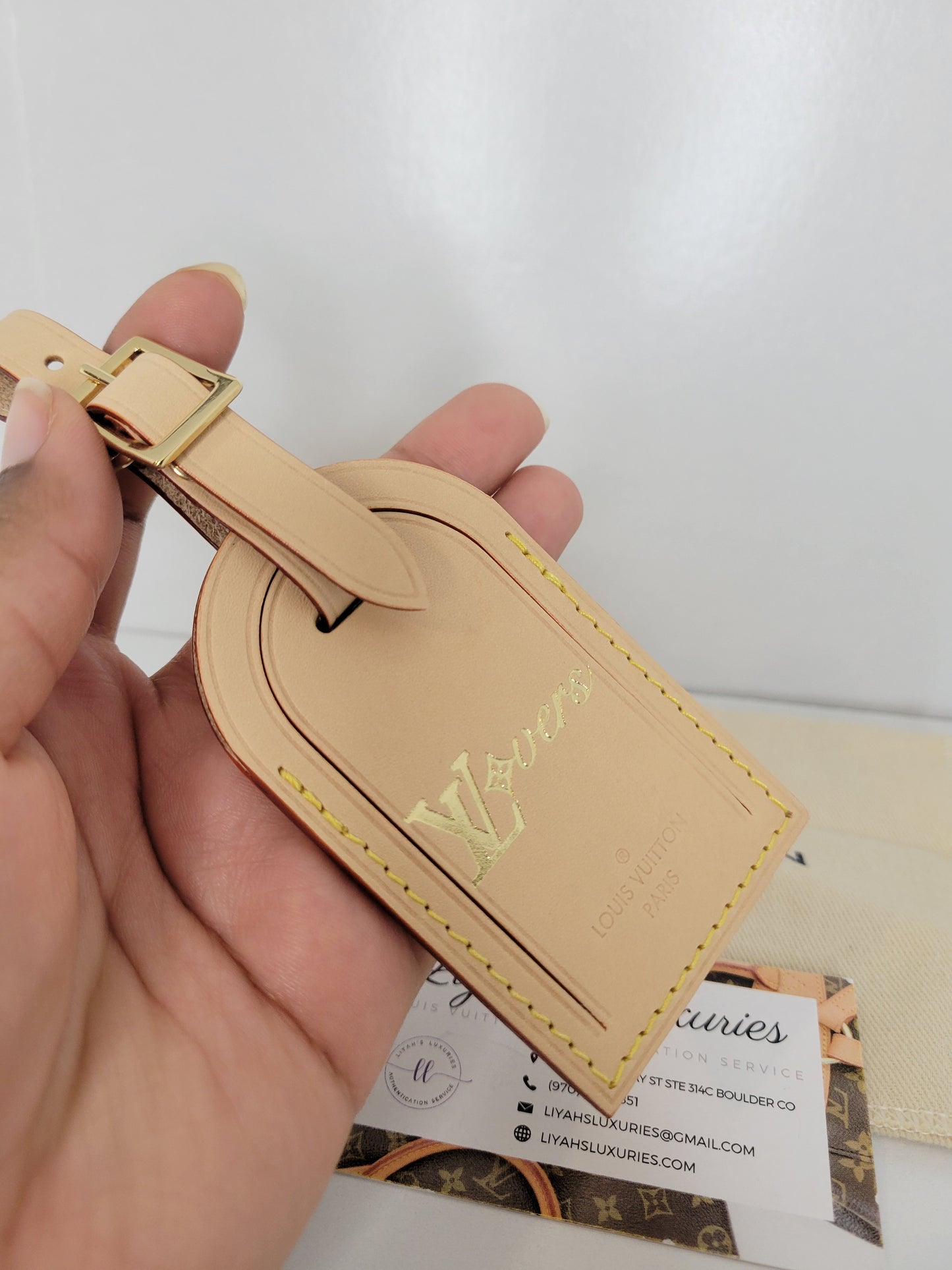 Louis Vuitton LVoers Vachetta Luggage Tag