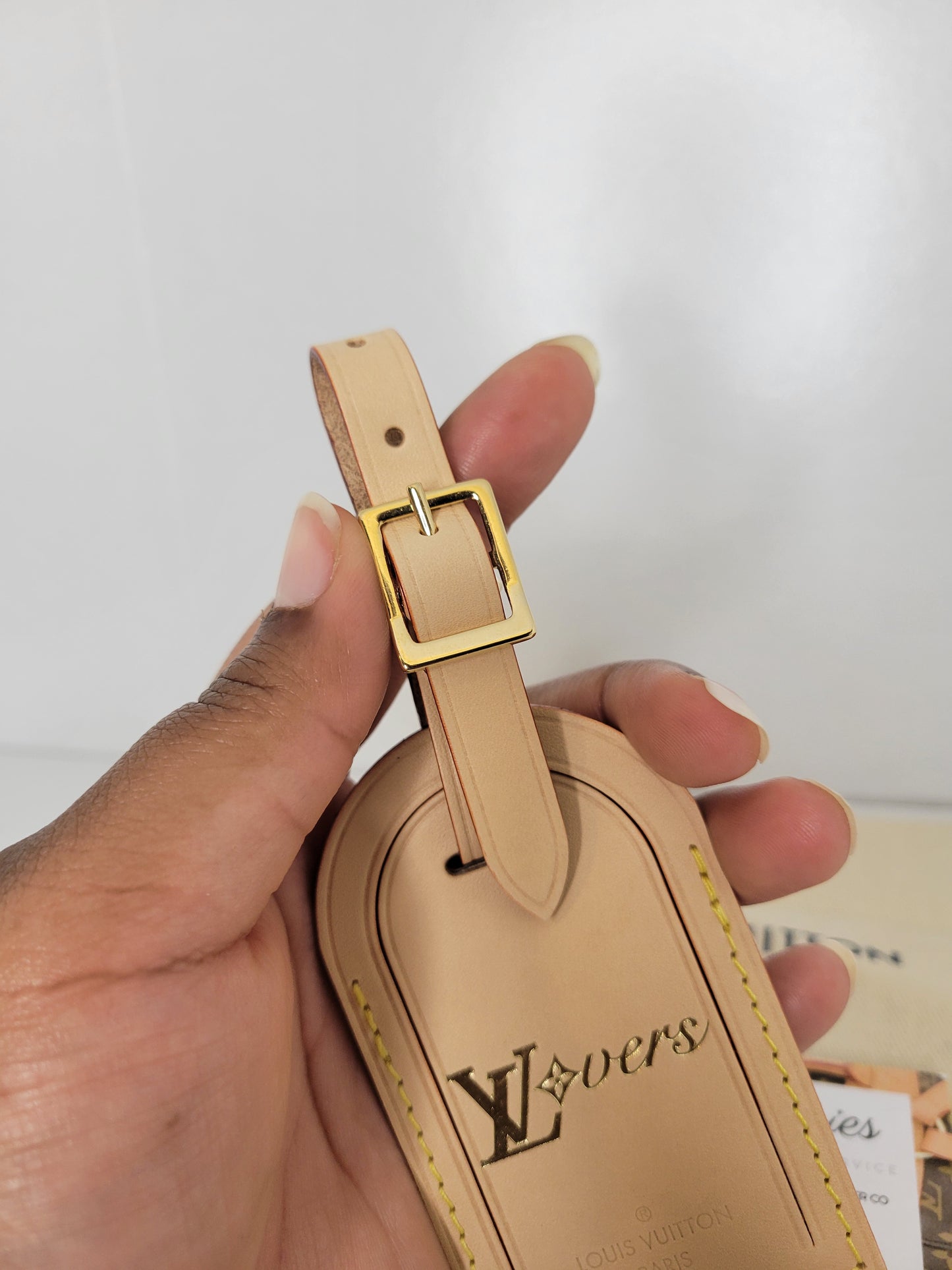 Louis Vuitton LVoers Vachetta Luggage Tag