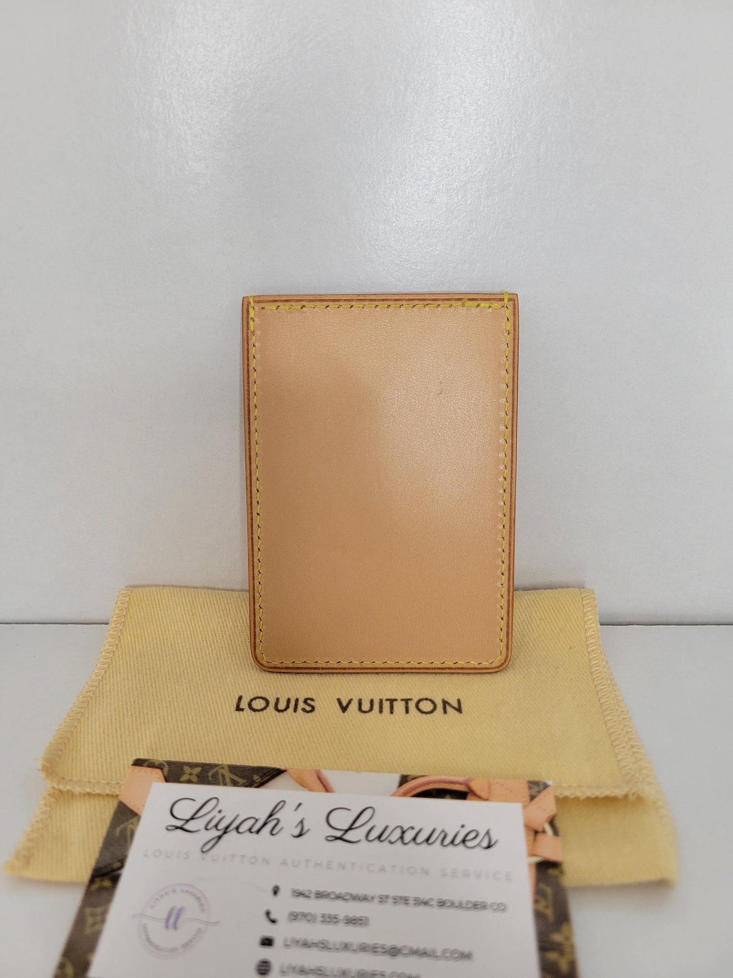 Louis Vuitton Rare VIP Gift Vachetta Card Holder