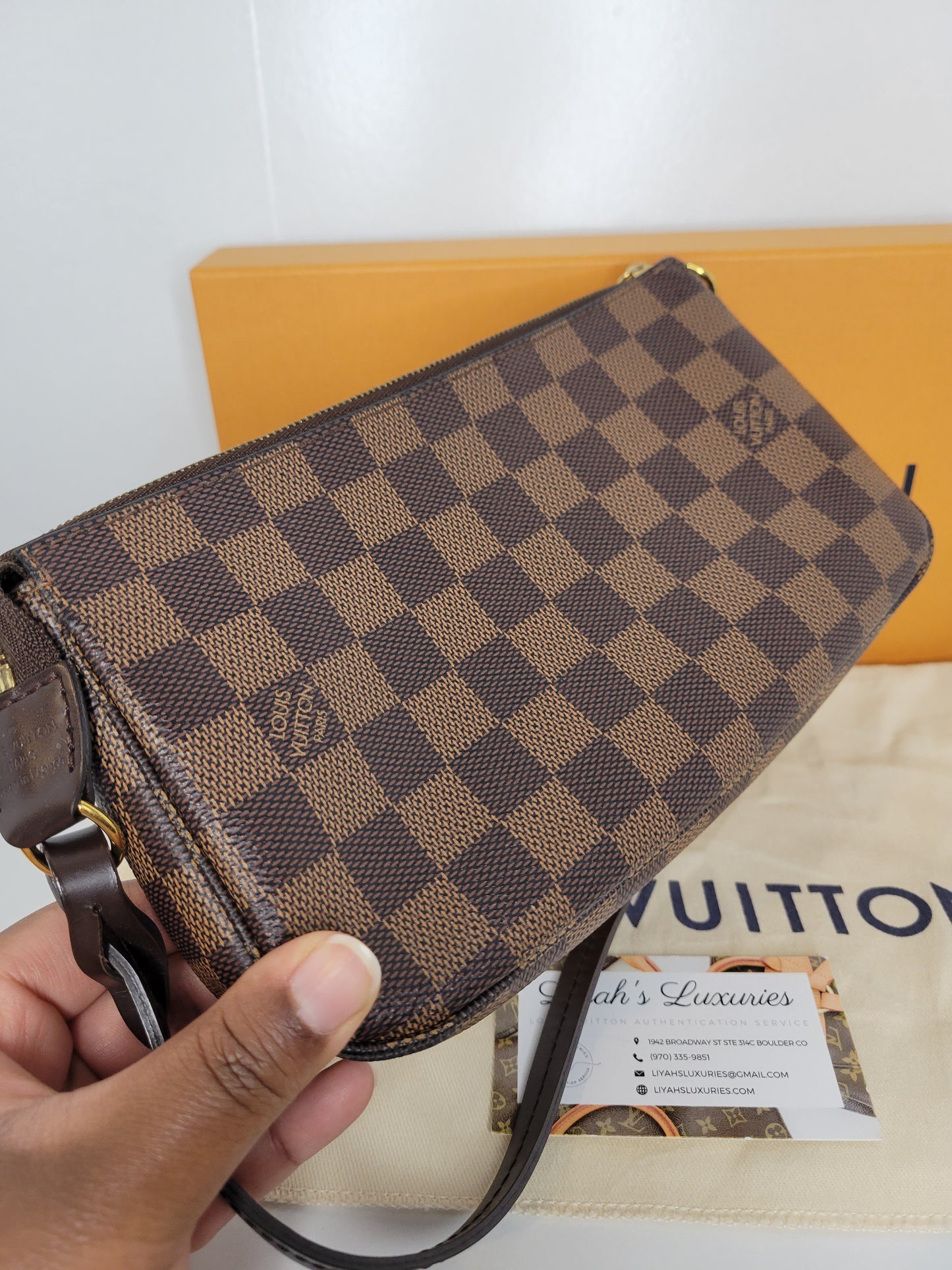 Louis Vuitton Damier Ebene Pochette Accessoires NM MB1147