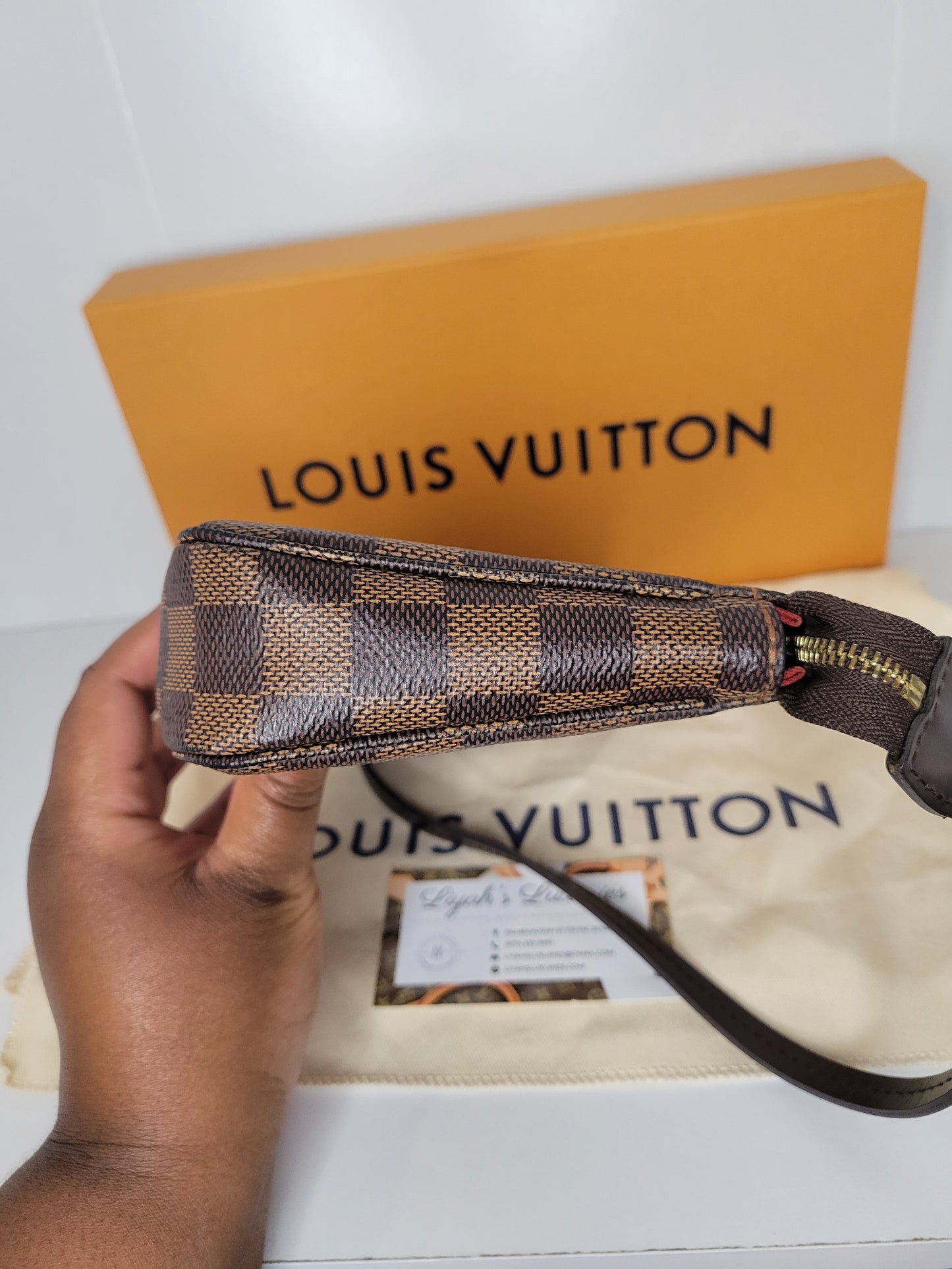 Louis Vuitton Damier Ebene Pochette Accessoires NM MB1147