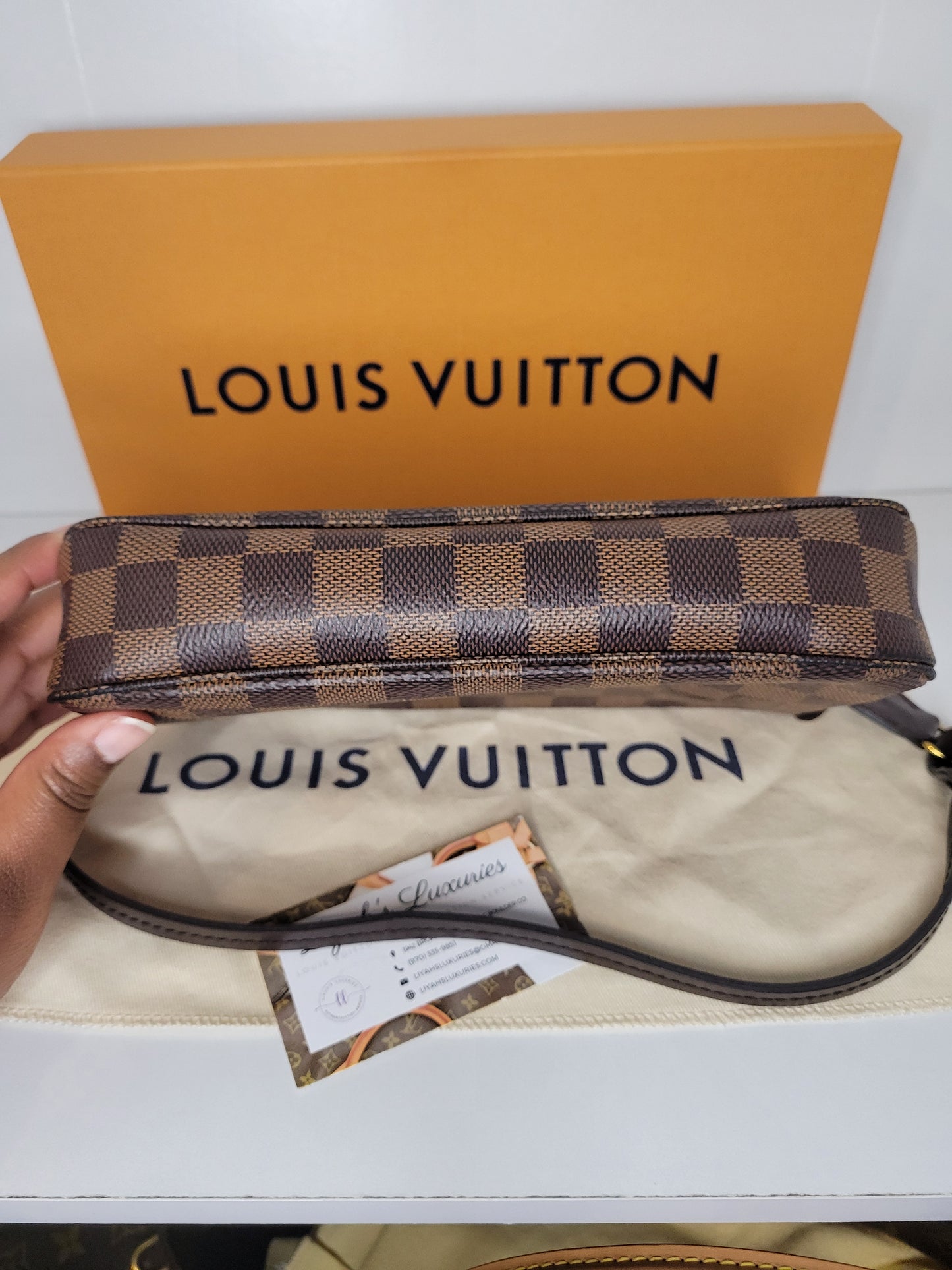 Louis Vuitton Damier Ebene Pochette Accessoires NM MB1147