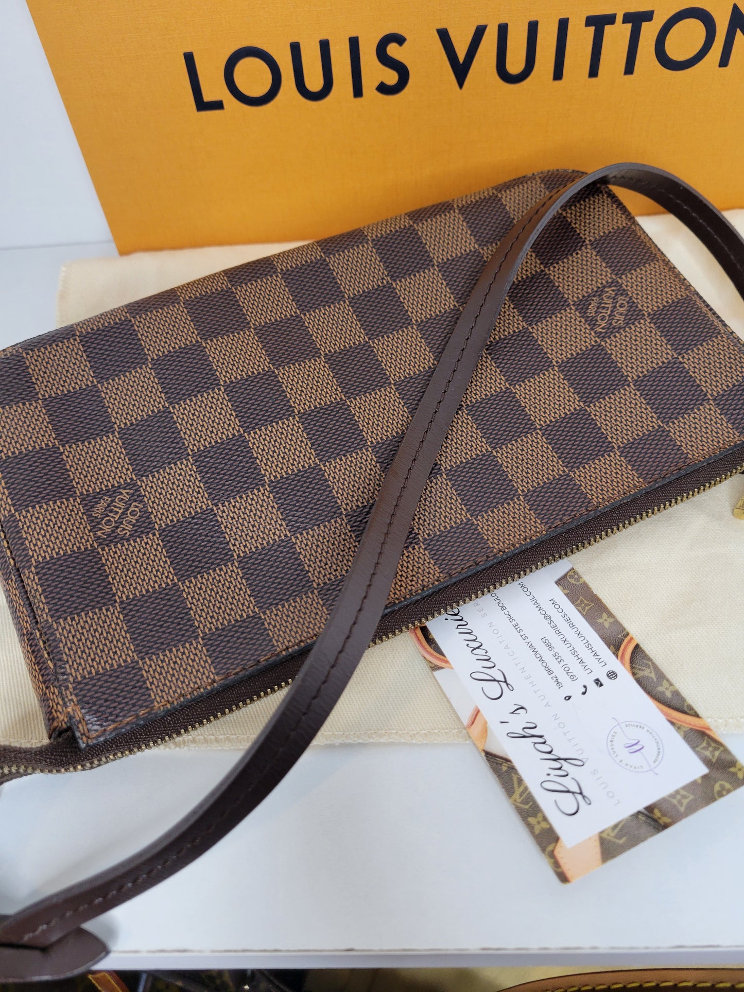 Louis Vuitton Damier Ebene Pochette Accessoires NM MB1147