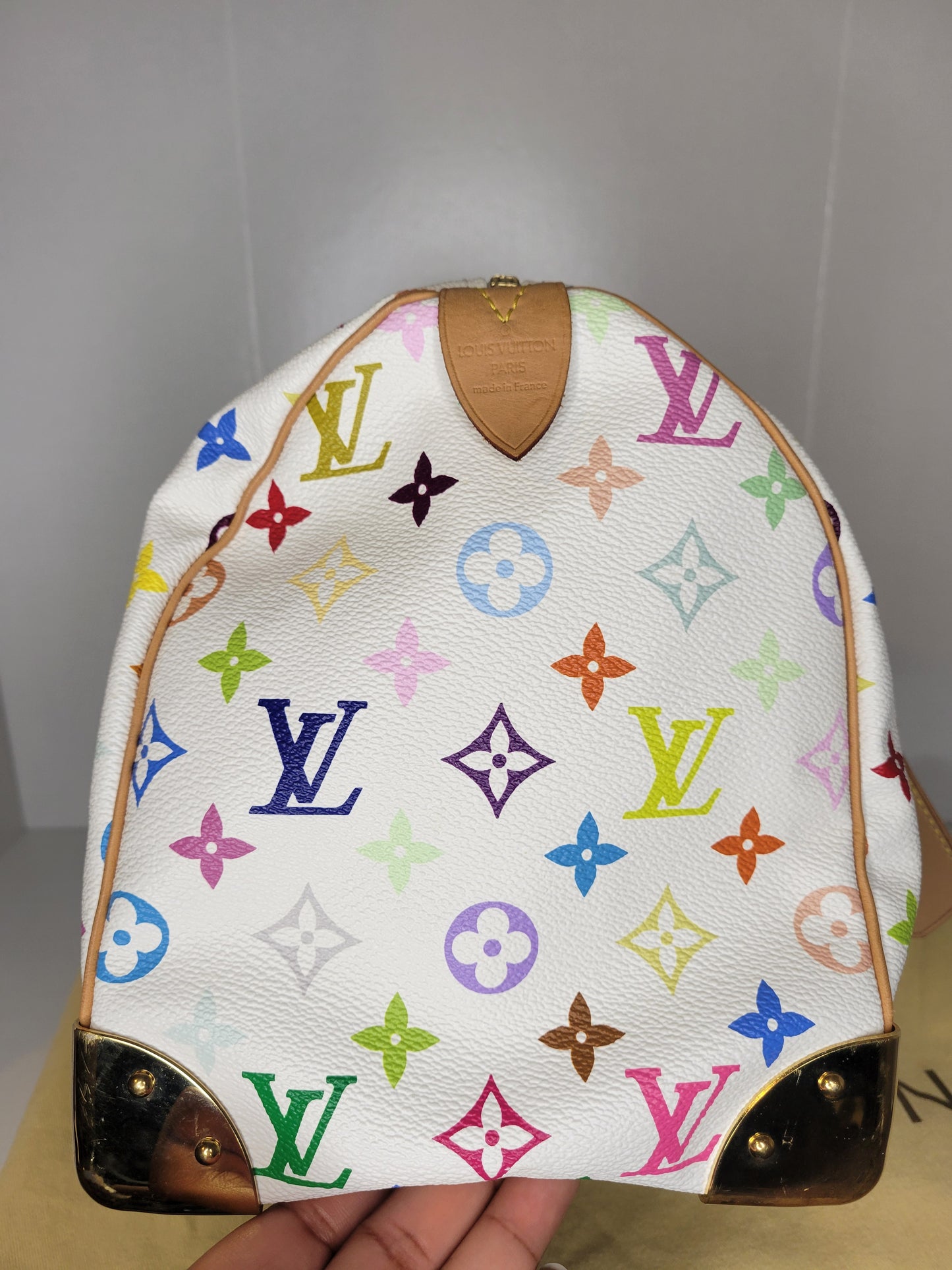 Louis Vuitton White Multicolore Speedy 30 SP1023