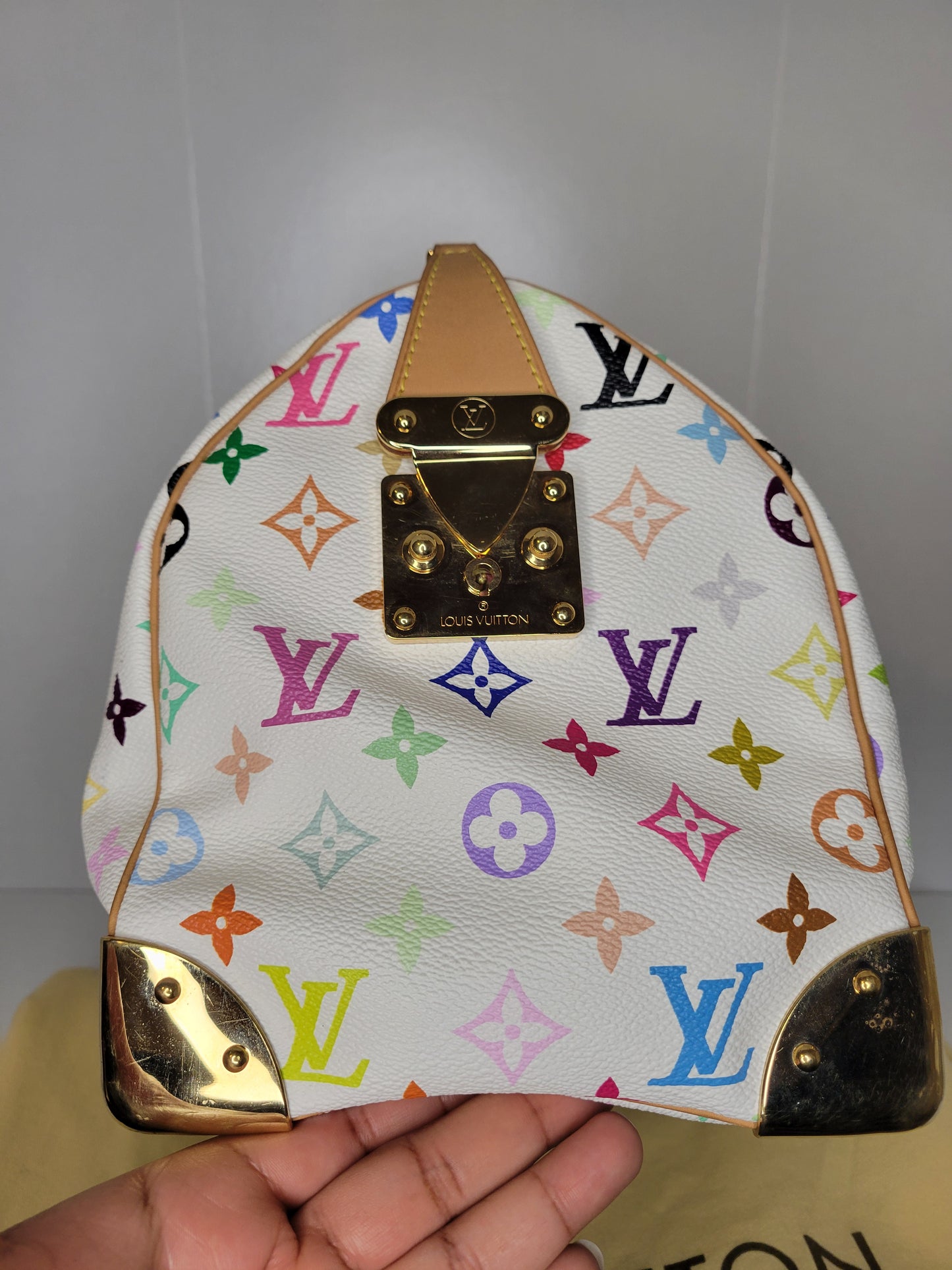 Louis Vuitton White Multicolore Speedy 30 SP1023