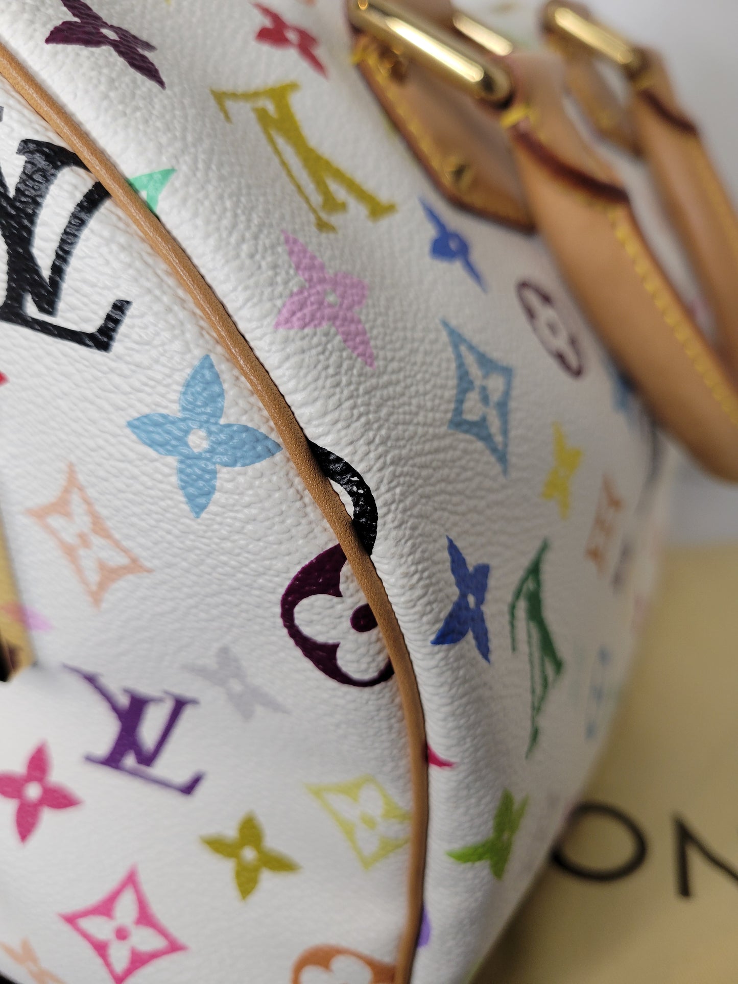 Louis Vuitton White Multicolore Speedy 30 SP1023