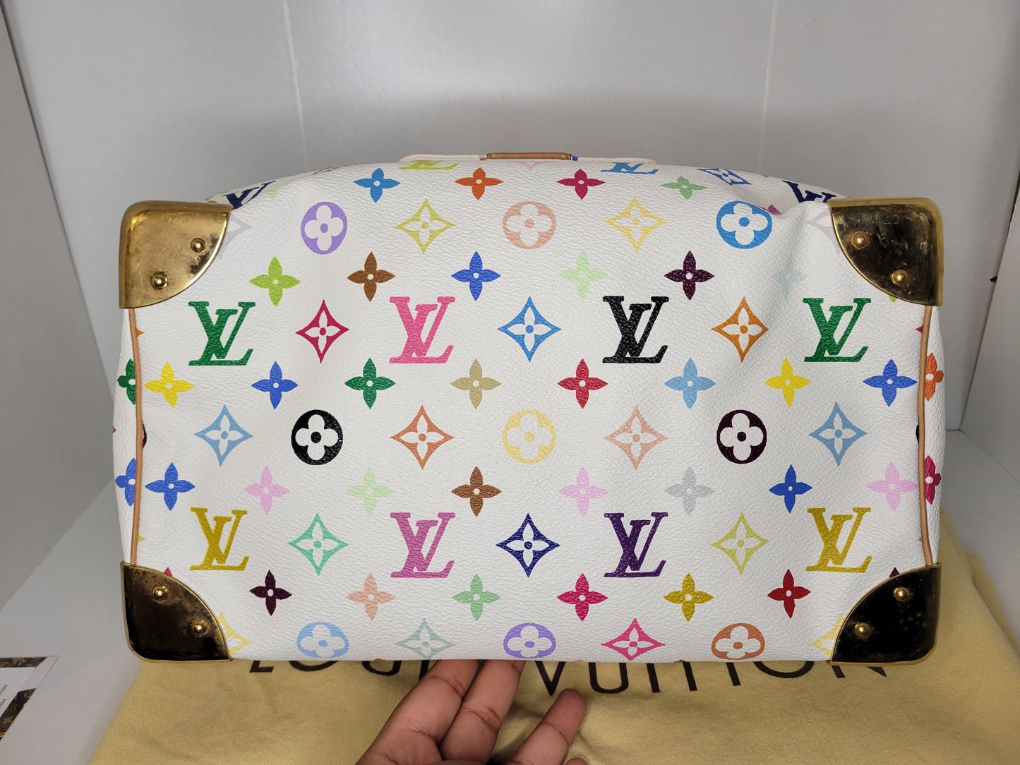 Louis Vuitton White Multicolore Speedy 30 SP1023