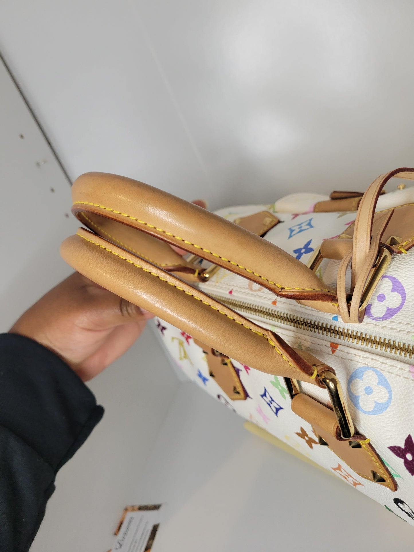 Louis Vuitton White Multicolore Speedy 30 SP1023