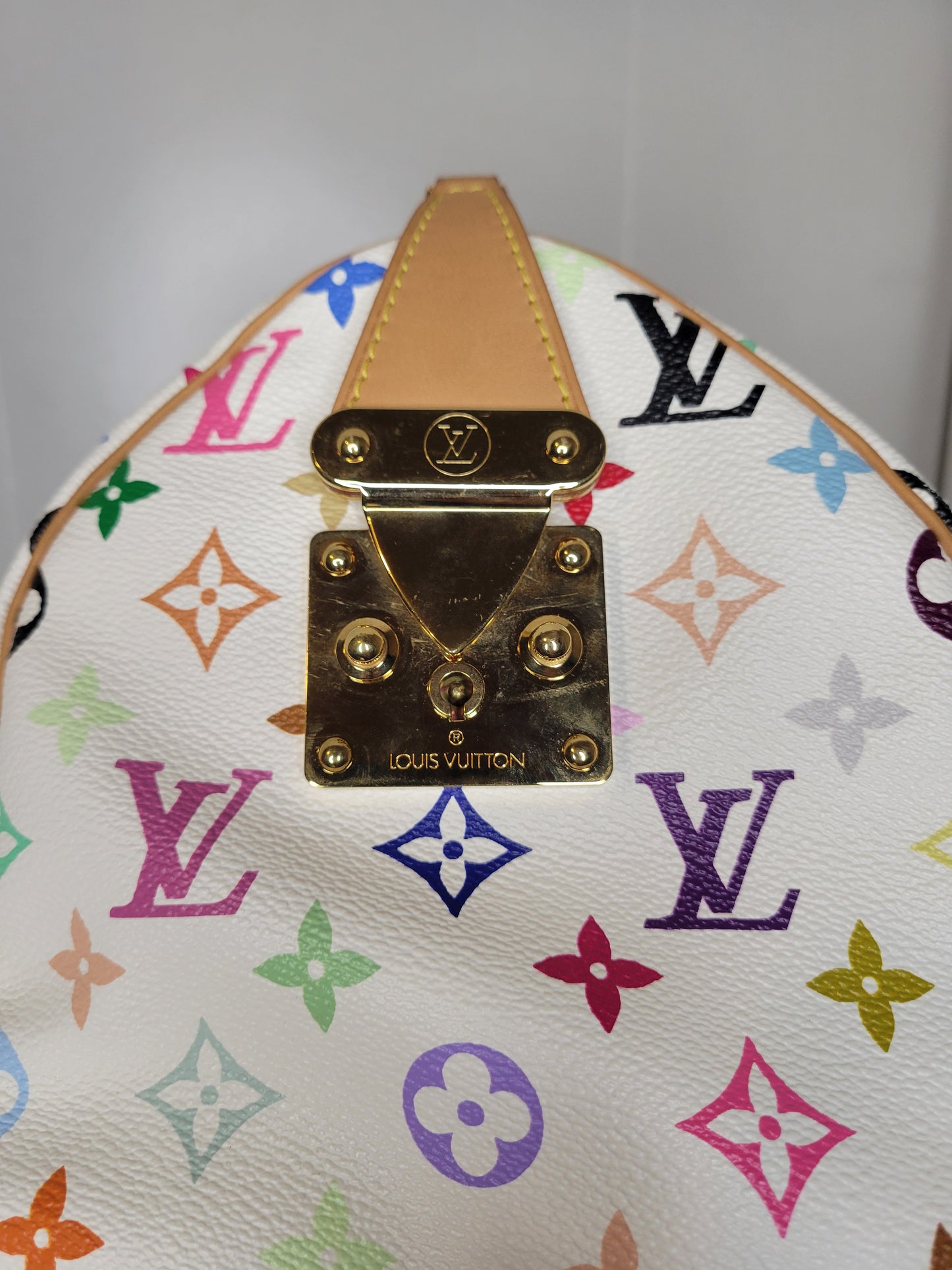 Louis Vuitton White Multicolore Speedy 30 SP1023