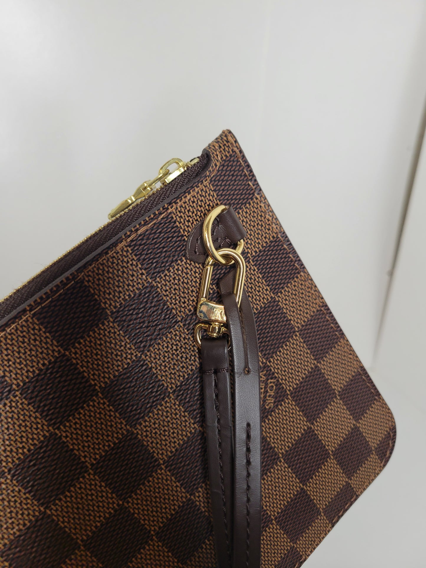 Louis Vuitton Damier Ebene Neverfull GM & Pochette (Microchip)