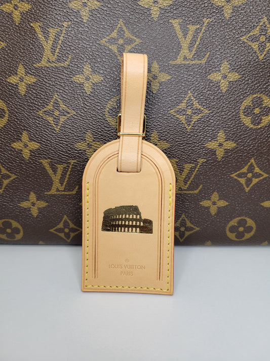 Louis Vuitton Rome Colosseum Luggage Tag