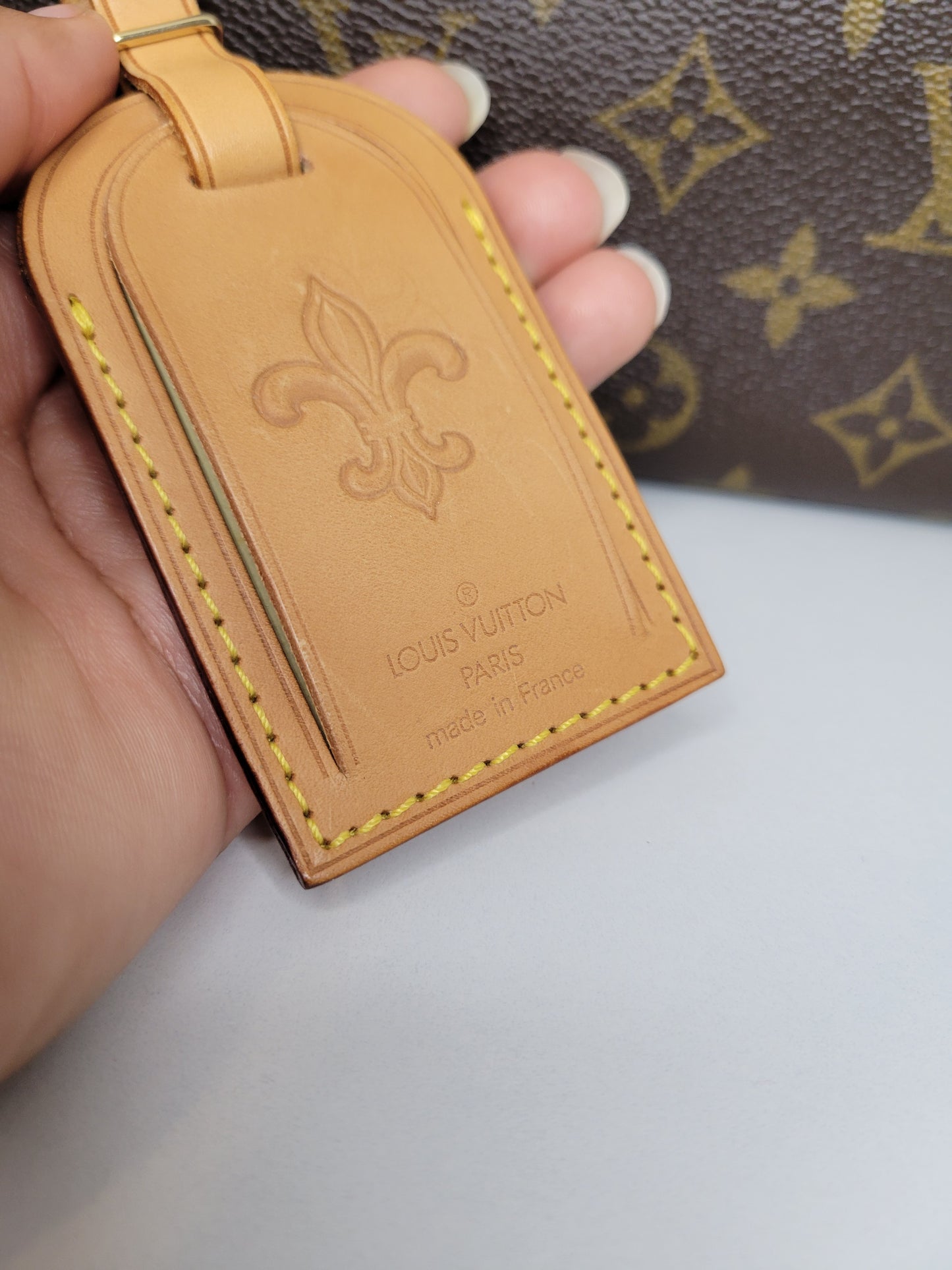 Louis Vuitton Fleur De Lis Luggage Tag