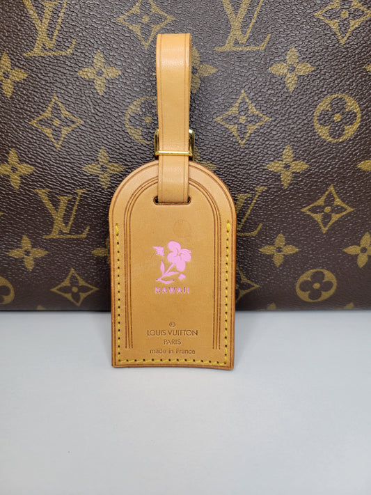 Louis Vuitton Pink Hawaii Luggage Tag