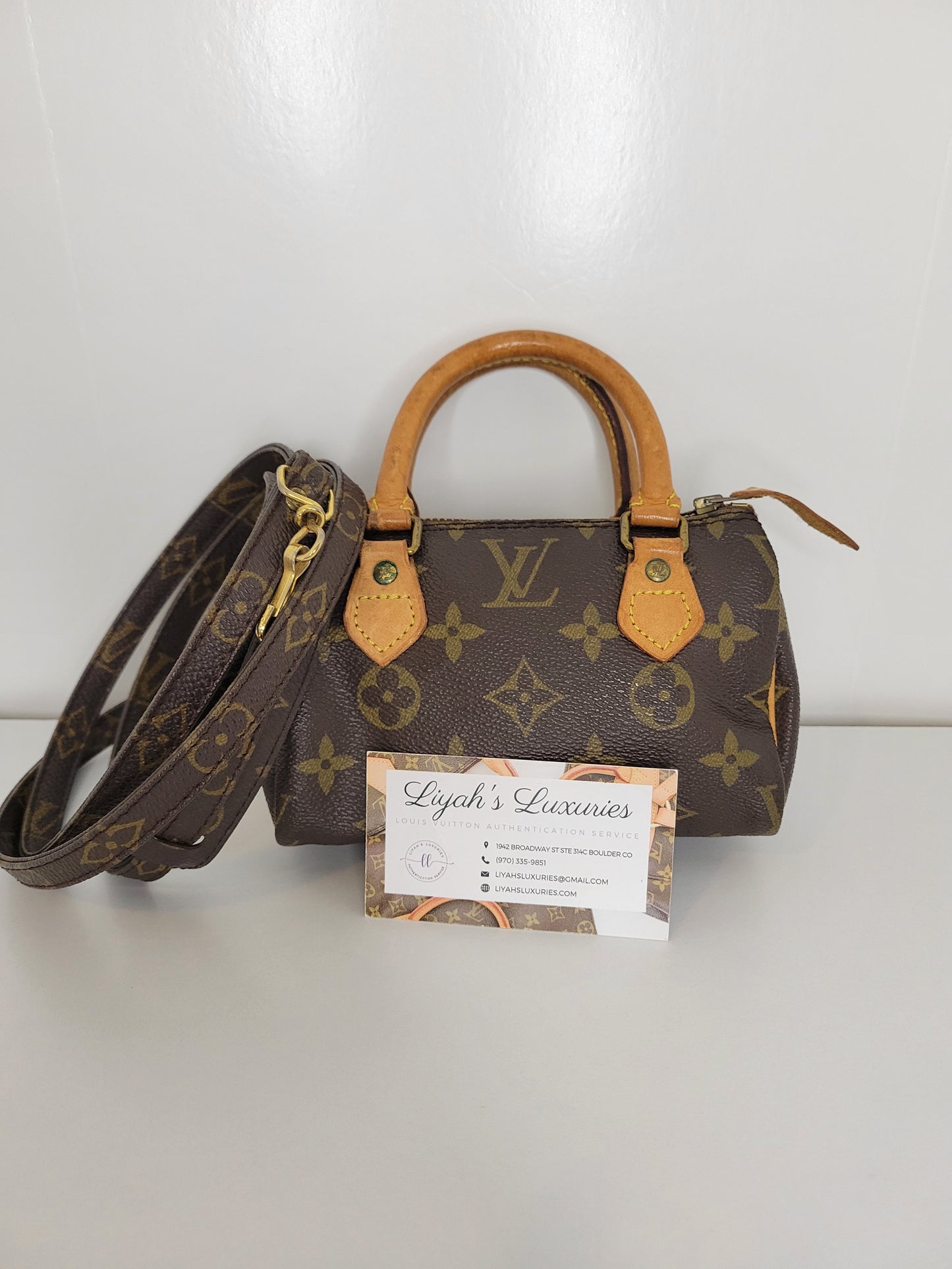 Louis Vuitton Mini Speedy Monogram w/ Strap