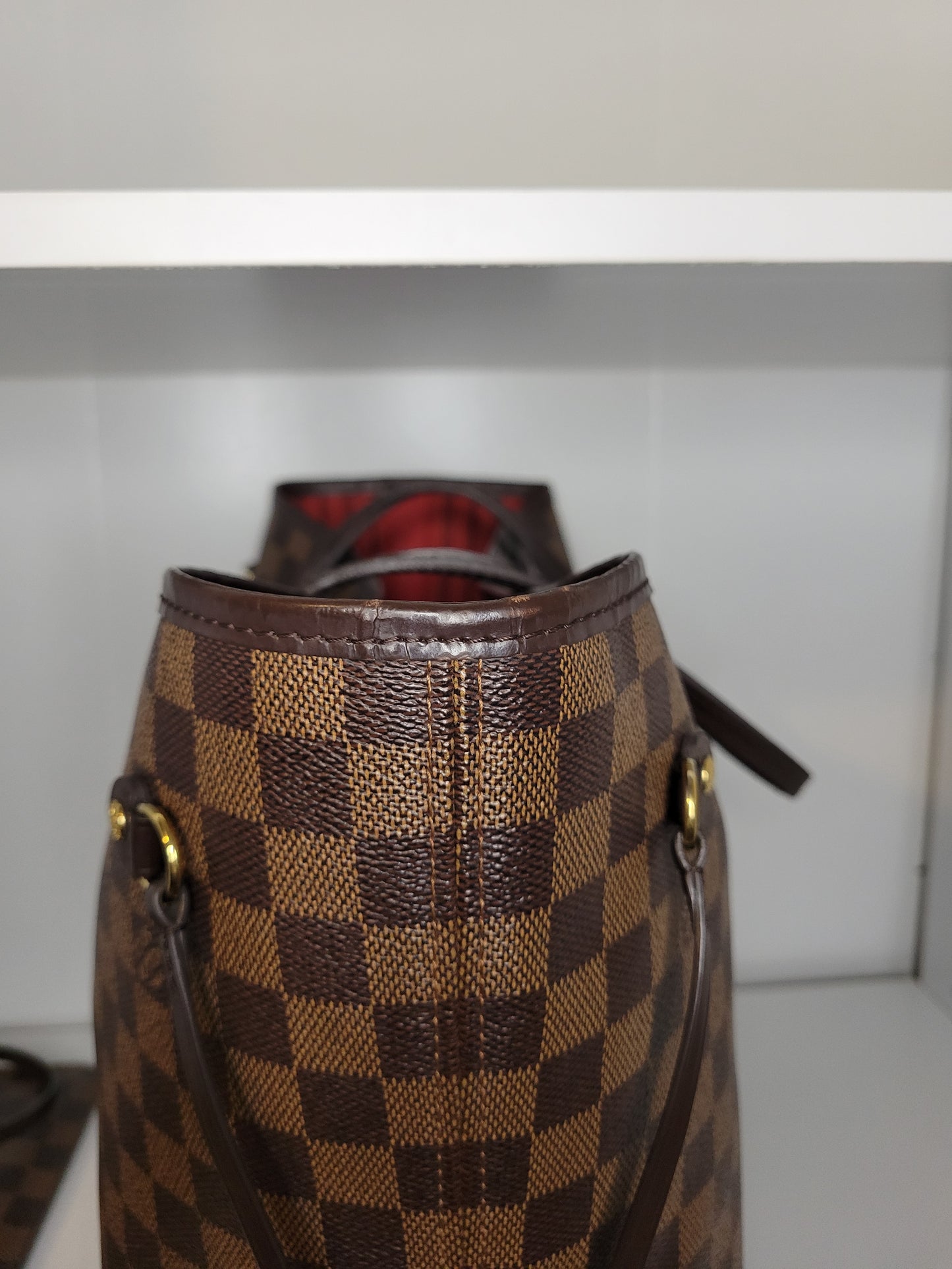 Louis Vuitton Damier Ebene Neverfull MM and Pochette AR2126