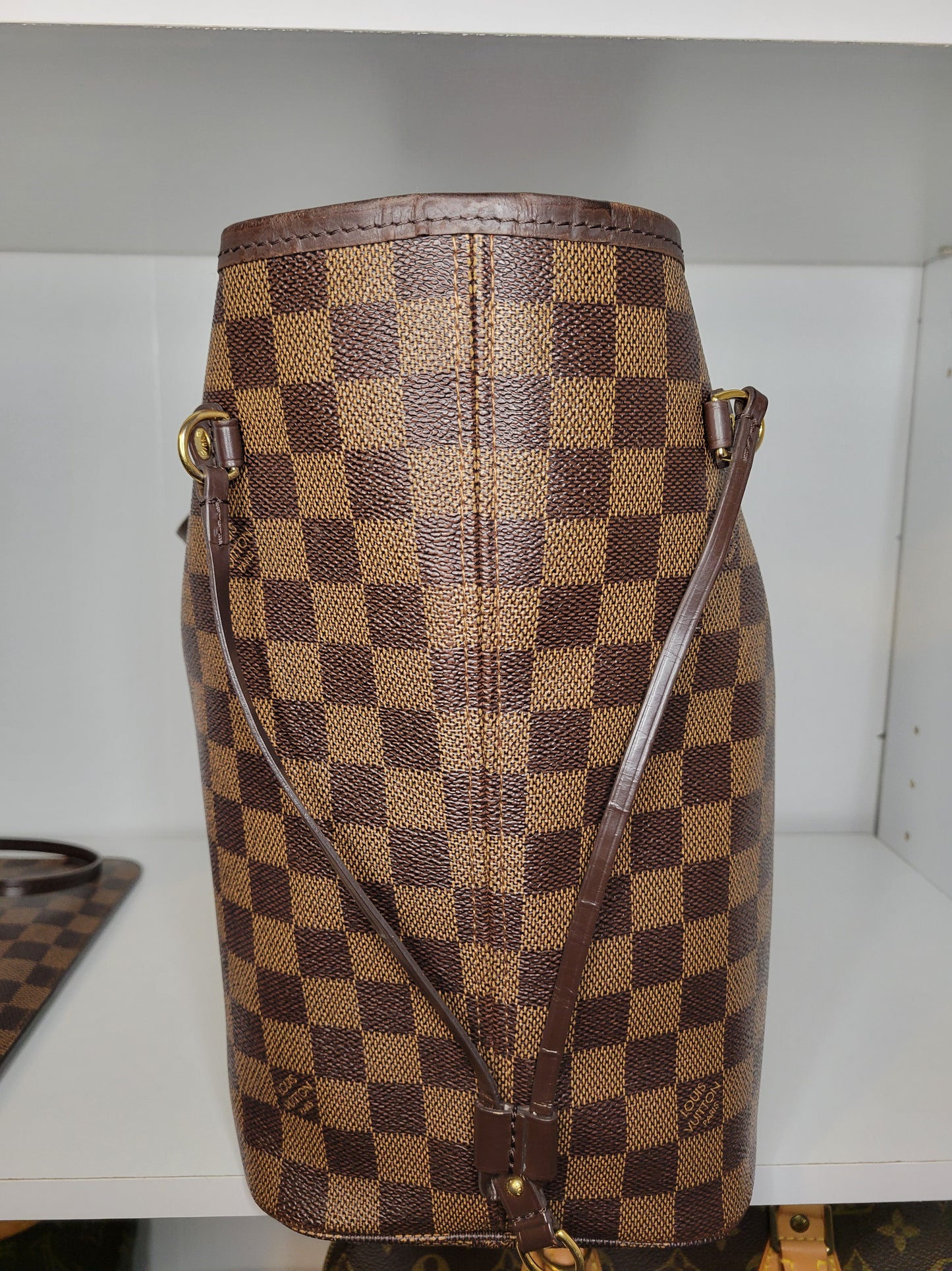 Louis Vuitton Damier Ebene Neverfull MM and Pochette AR2126