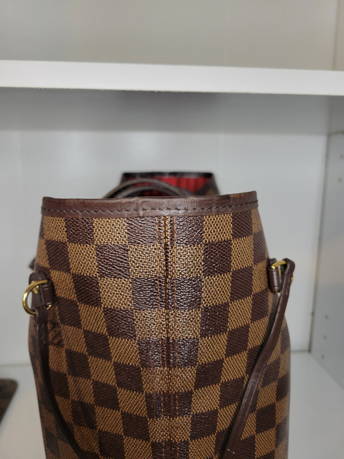 Louis Vuitton Damier Ebene Neverfull MM and Pochette AR2126