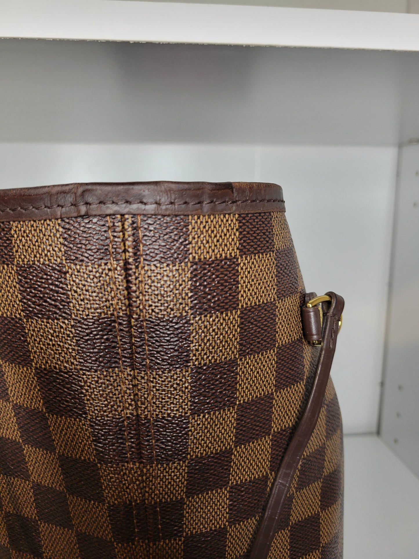 Louis Vuitton Damier Ebene Neverfull MM and Pochette AR2126