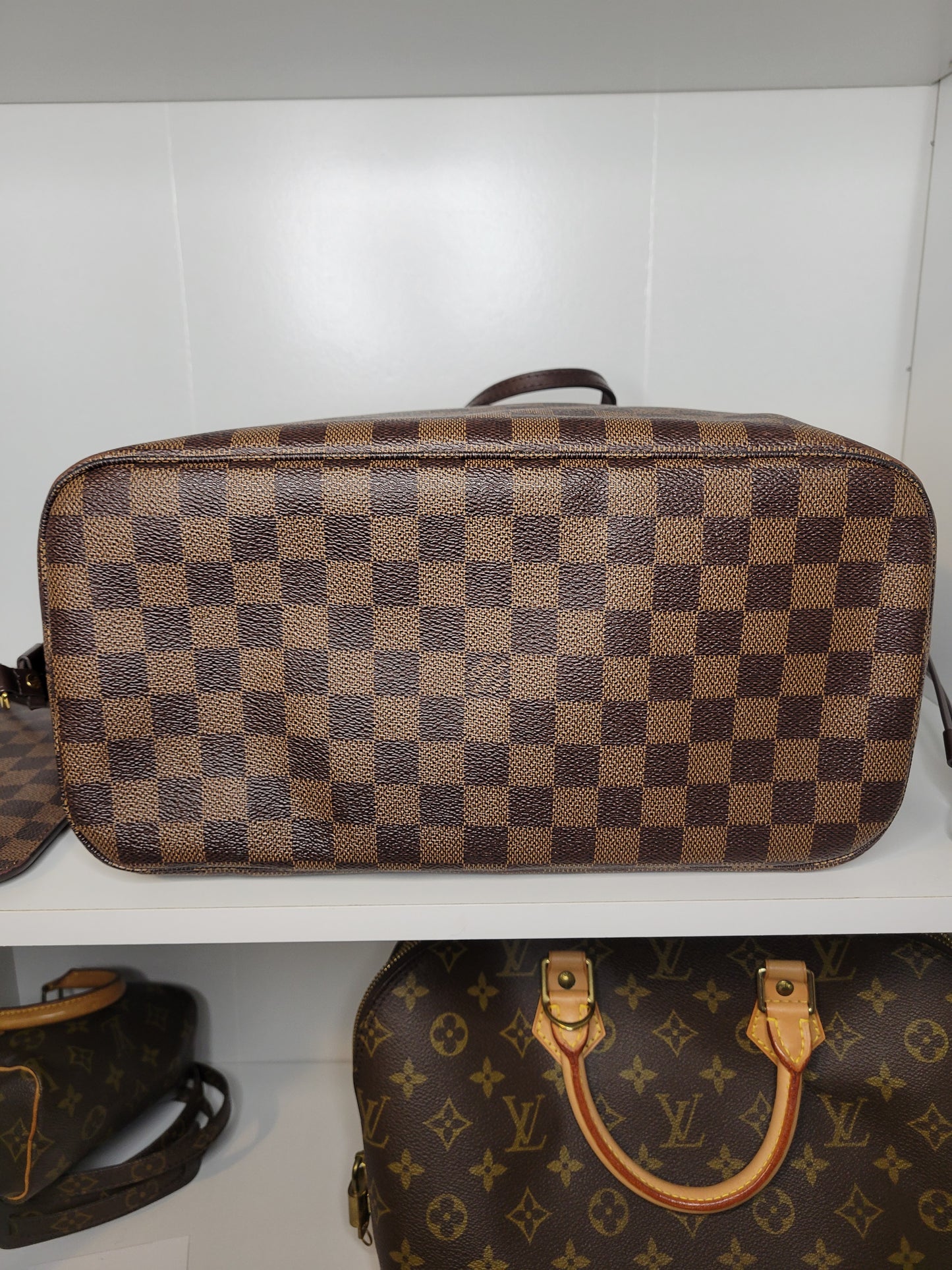 Louis Vuitton Damier Ebene Neverfull MM and Pochette AR2126