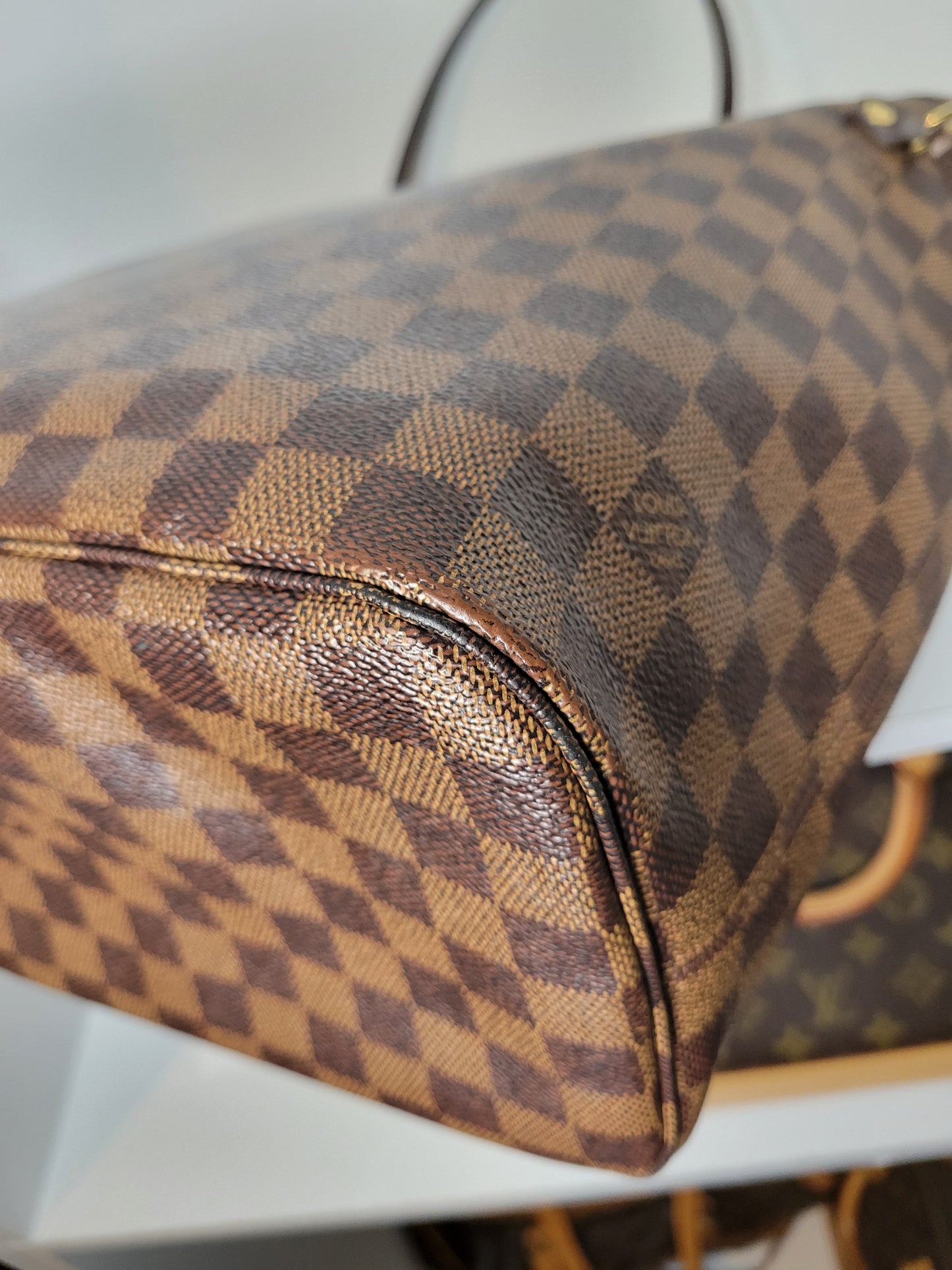 Louis Vuitton Damier Ebene Neverfull MM and Pochette AR2126