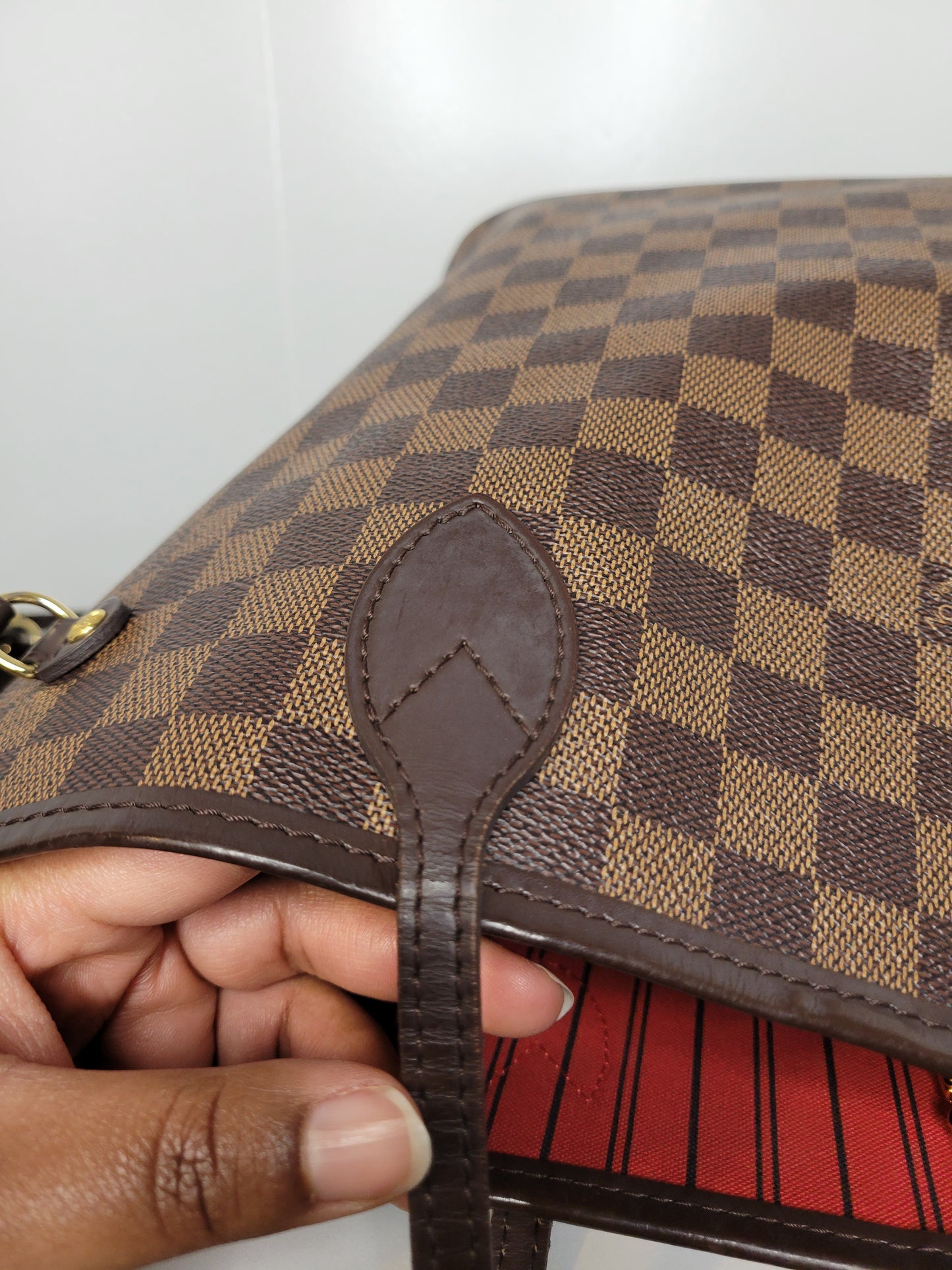 Louis Vuitton Damier Ebene Neverfull MM and Pochette AR2126