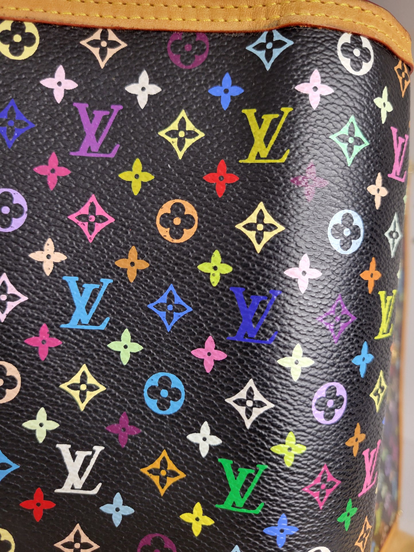 Louis Vuitton Black Multicolore Agenda GM TH0065 🦄