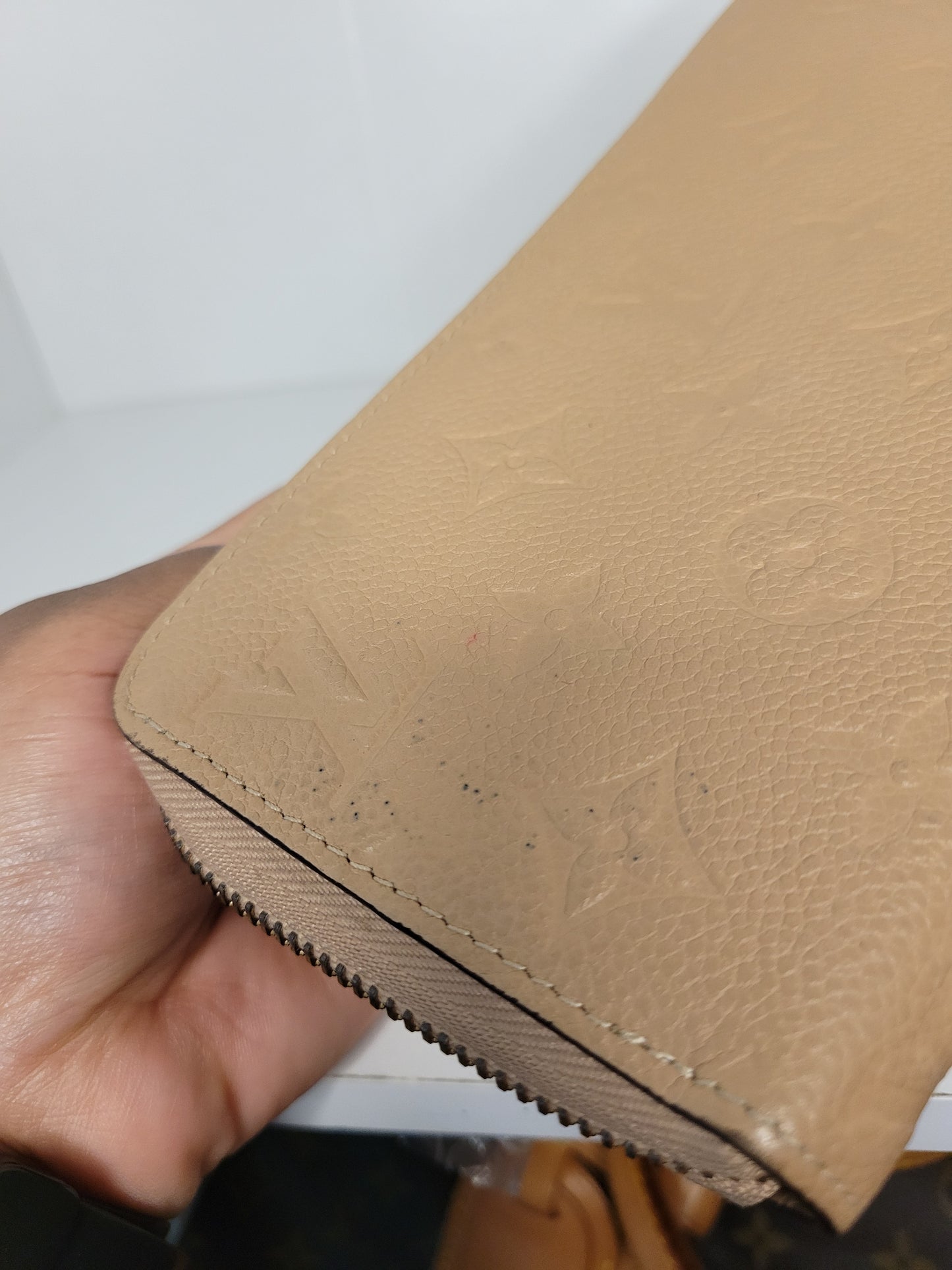 Louis Vuitton Empreinte Beige Zippy Wallet SP5107